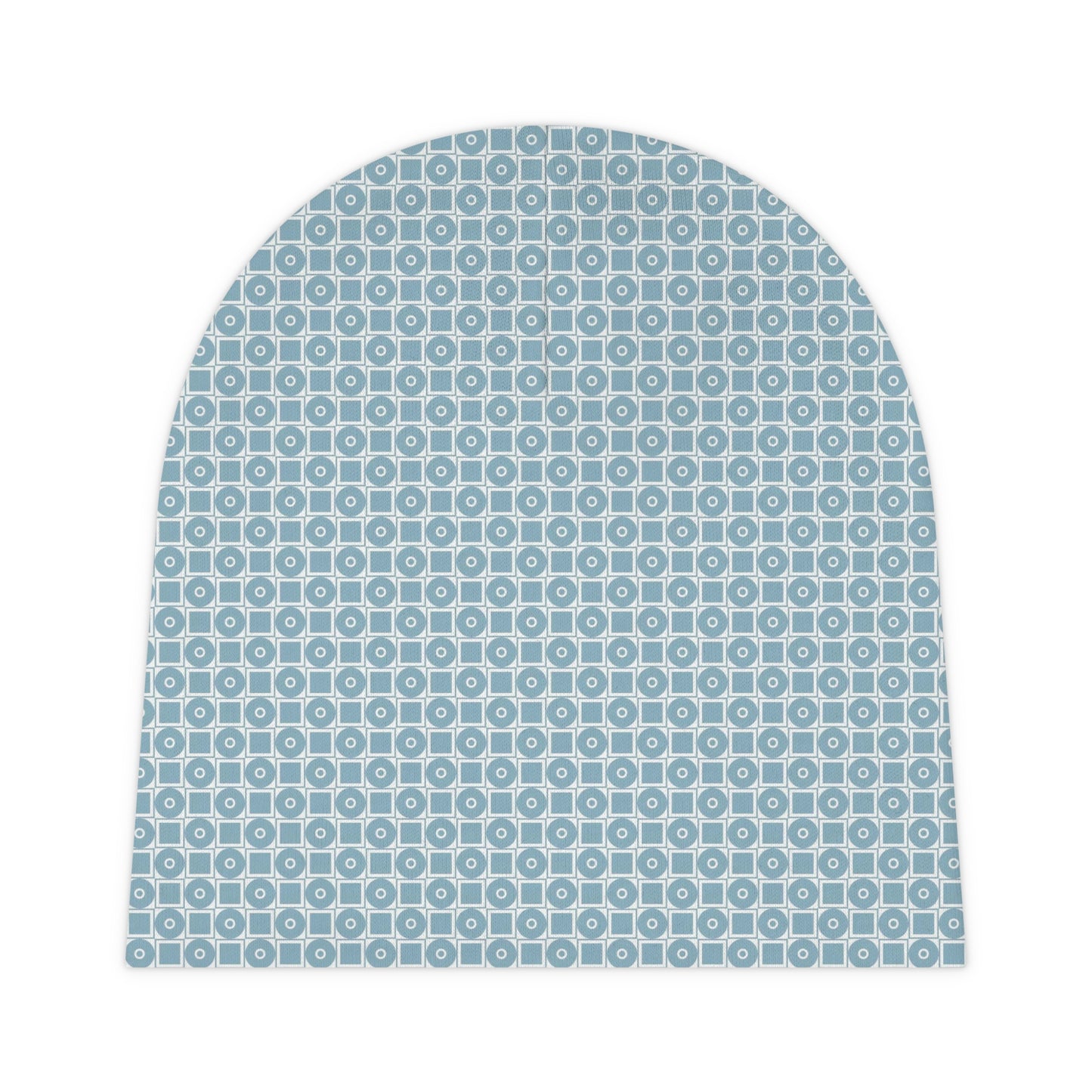 Blue Squares and Circles - Super Cute - Baby Beanie