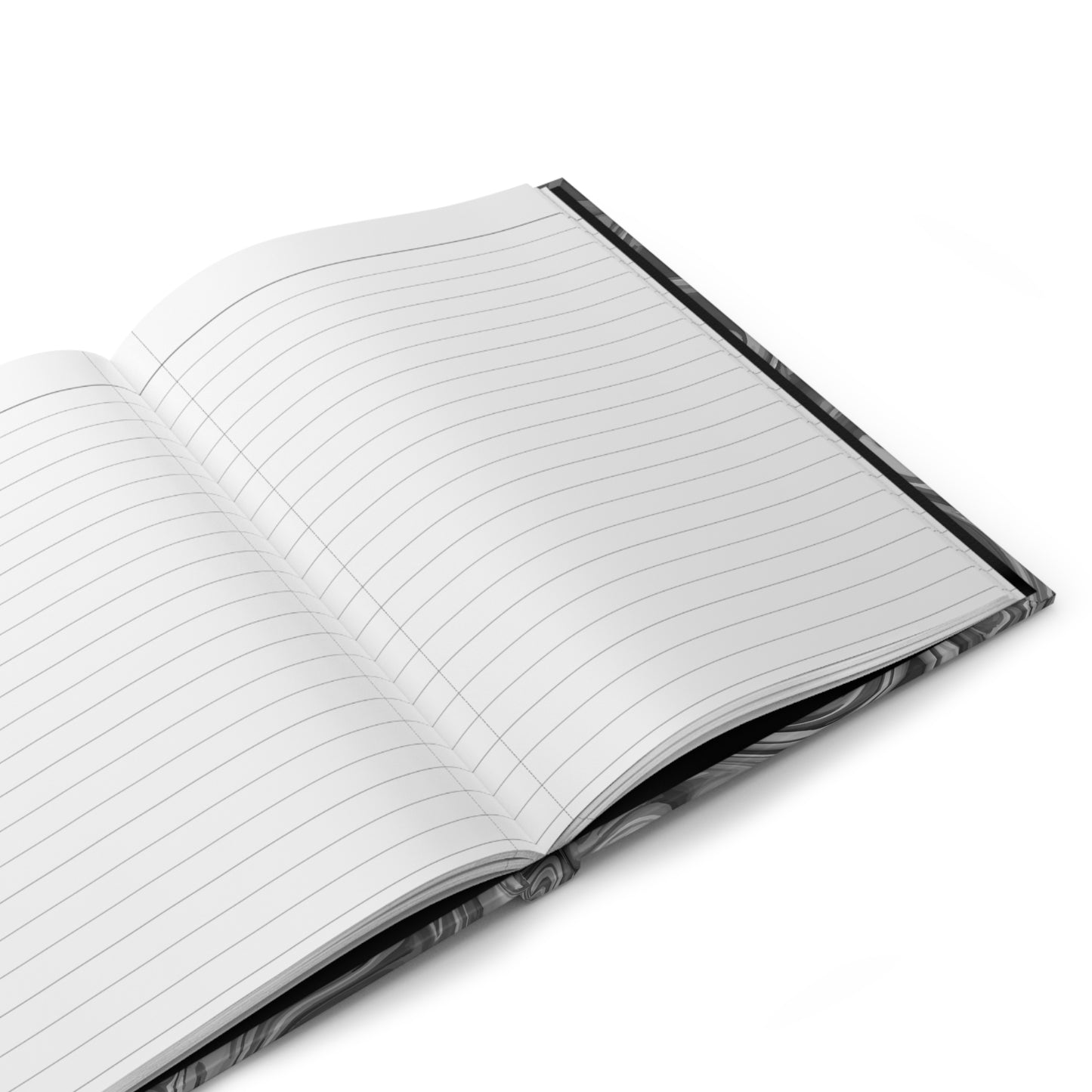 Black Marble - Hardcover Lined Journal Matte