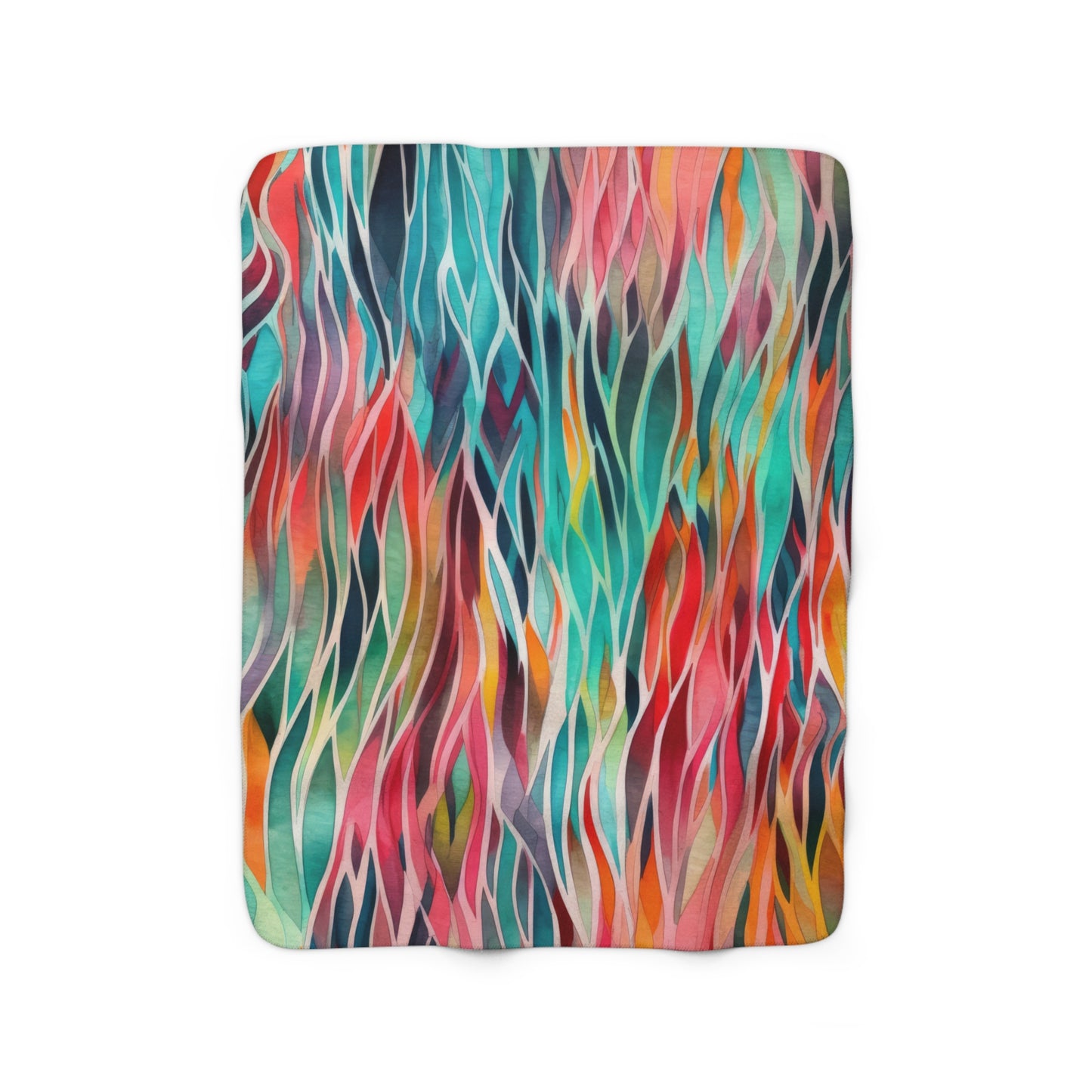 Beautiful, Cozy, Soft - Amazing Watercolor Abstract 3.6 - Sherpa Fleece Blanket