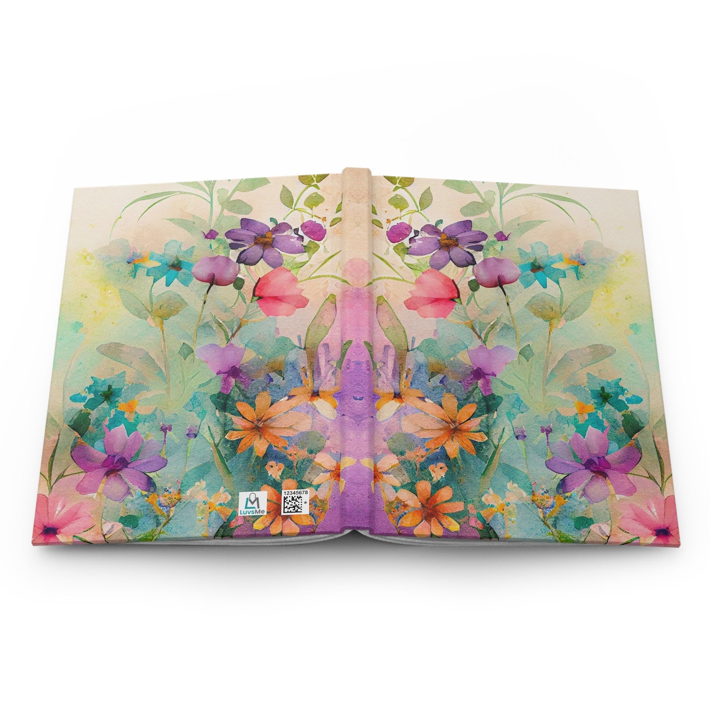 Watercolor Floral - Hardcover Lined Journal Matte