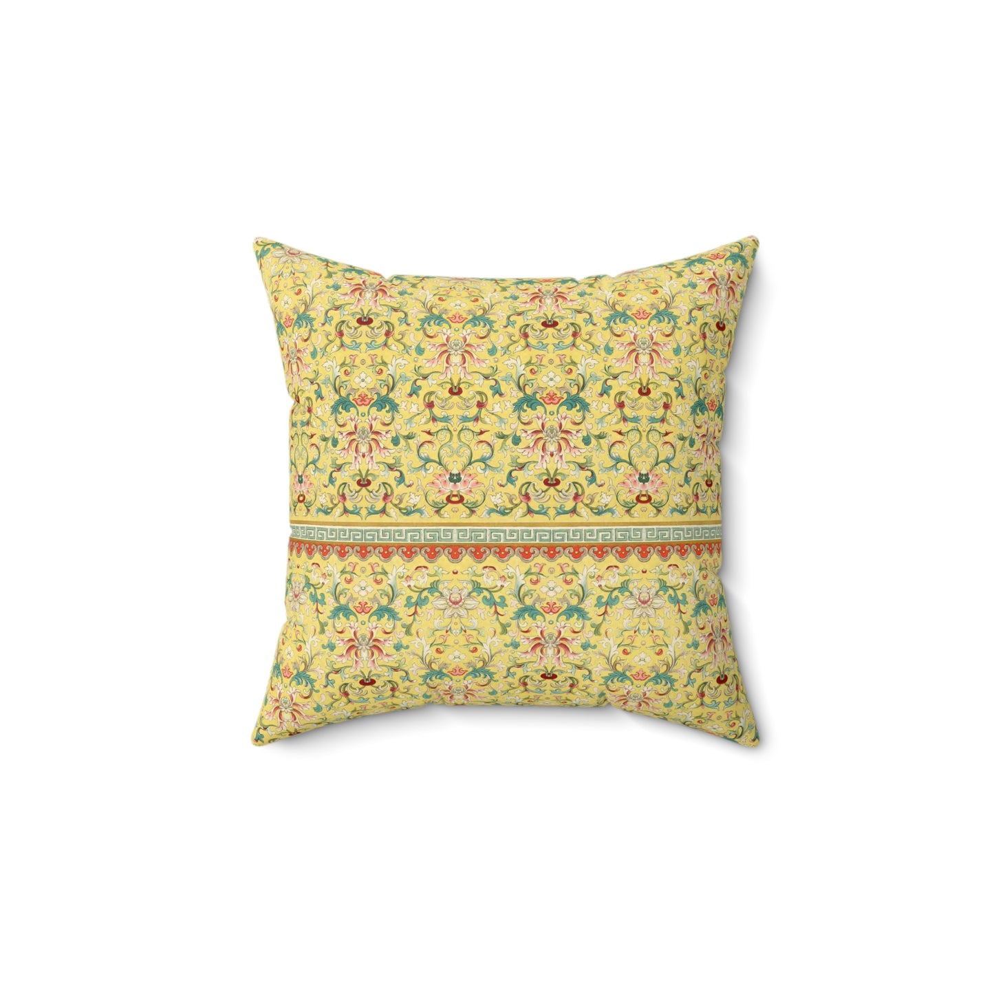 Boho Pattern 21 - Faux Suede Square Pillow