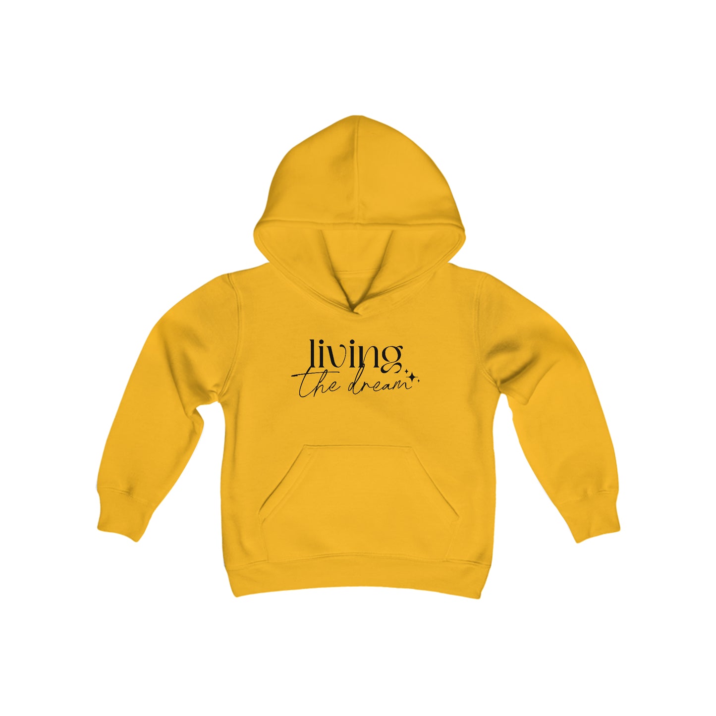 Living the Dream - Self Acceptance - Inspire - Youth Heavy Blend Hooded Sweatshirt