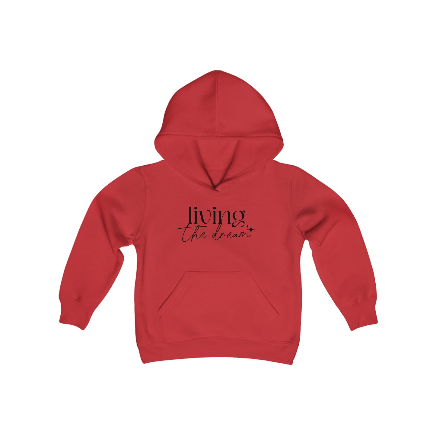 Living the Dream - Self Acceptance - Inspire - Youth Heavy Blend Hooded Sweatshirt