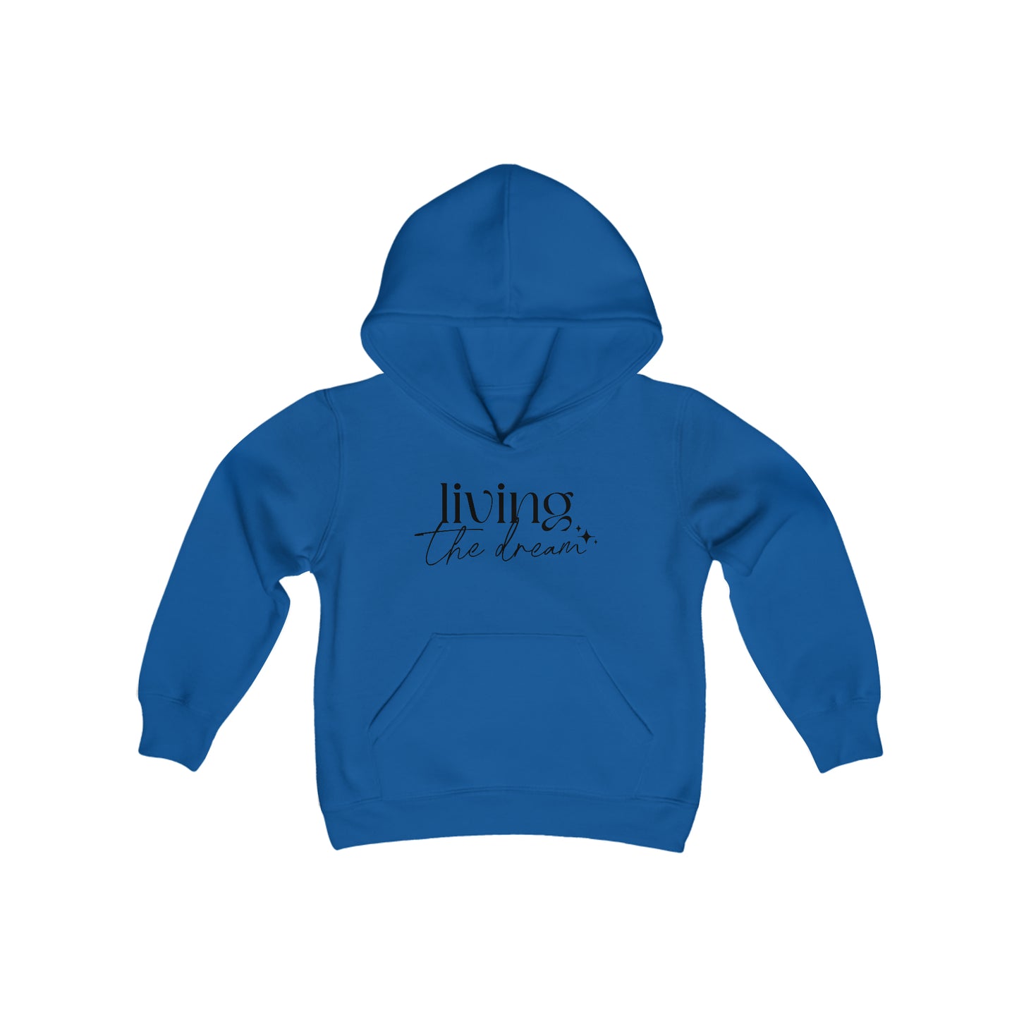 Living the Dream - Self Acceptance - Inspire - Youth Heavy Blend Hooded Sweatshirt