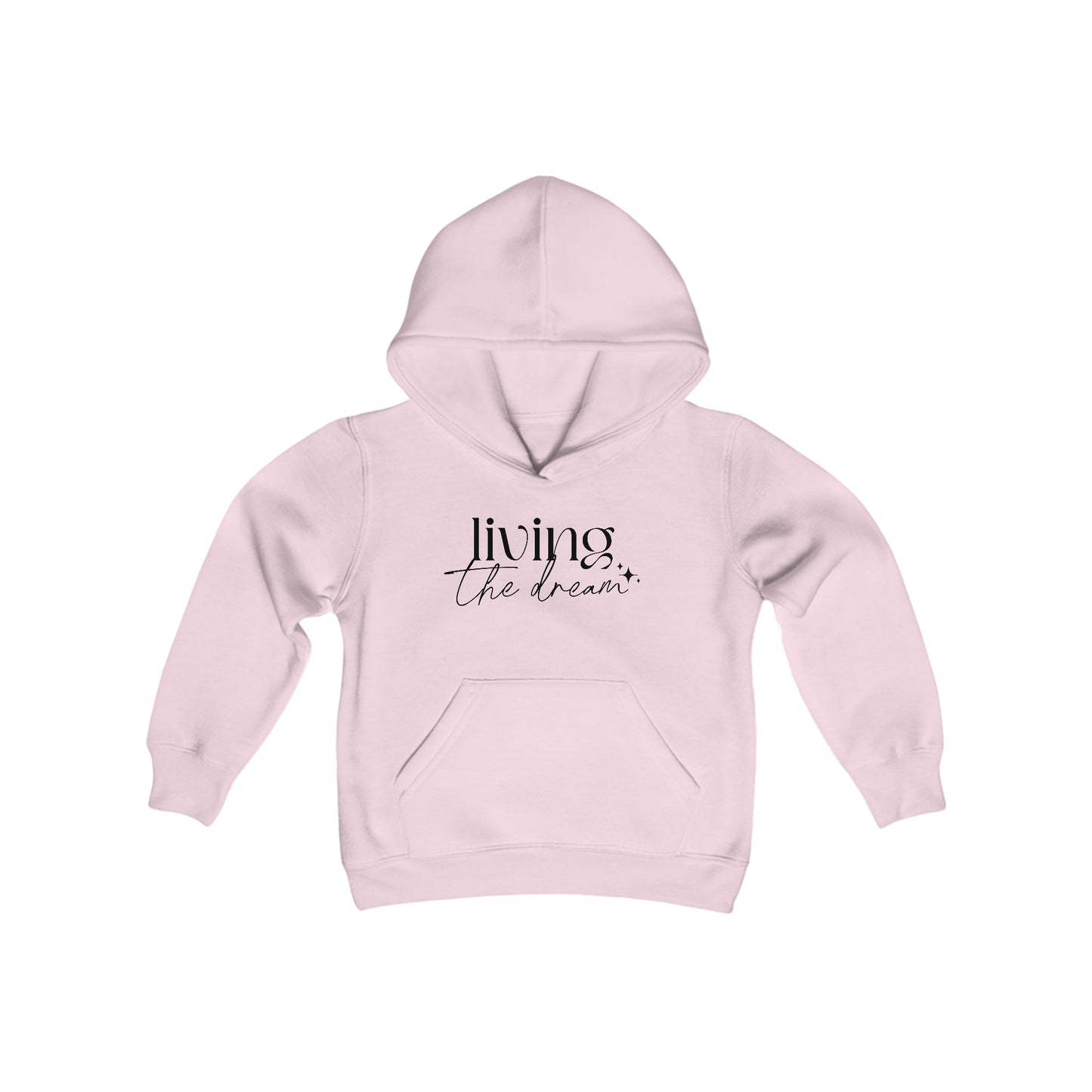 Living the Dream - Self Acceptance - Inspire - Youth Heavy Blend Hooded Sweatshirt