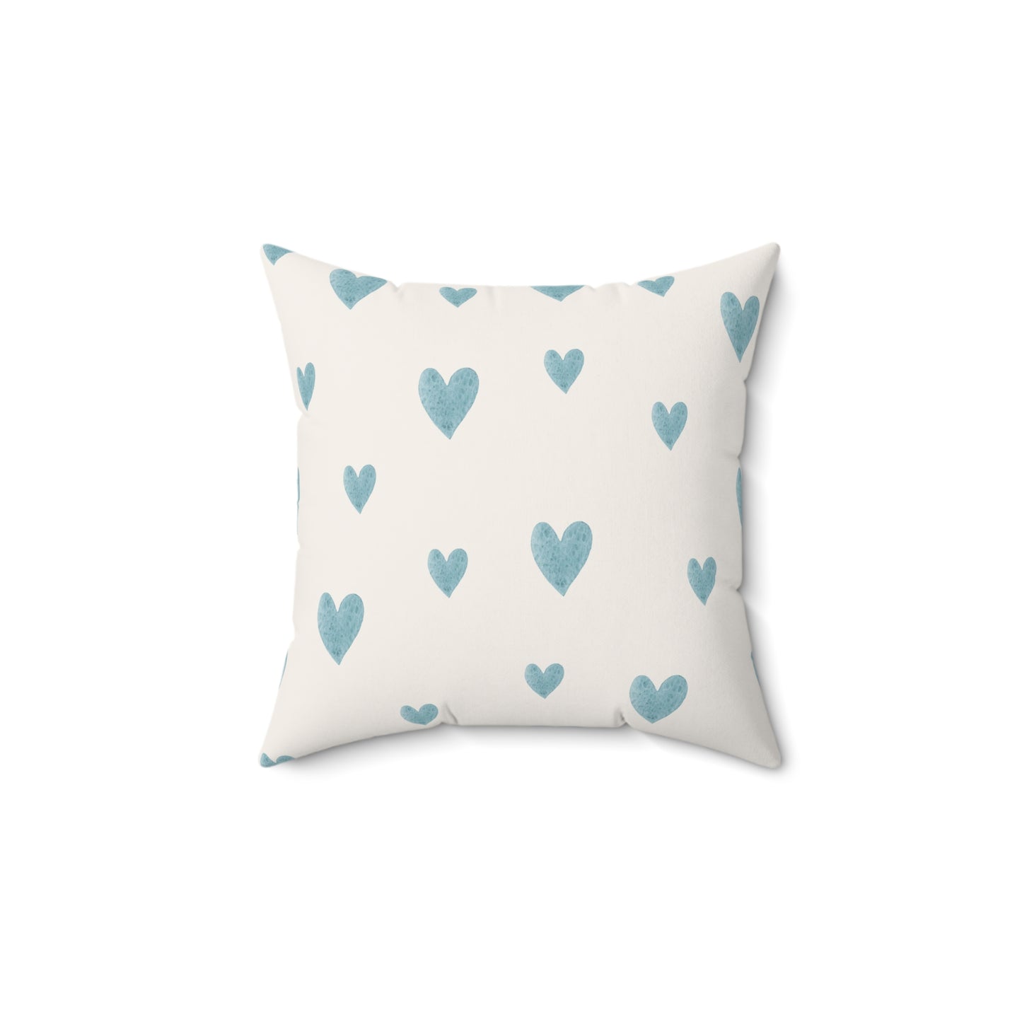 Blue Boho Rainbow Pattern 6 - Faux Suede Square Pillow