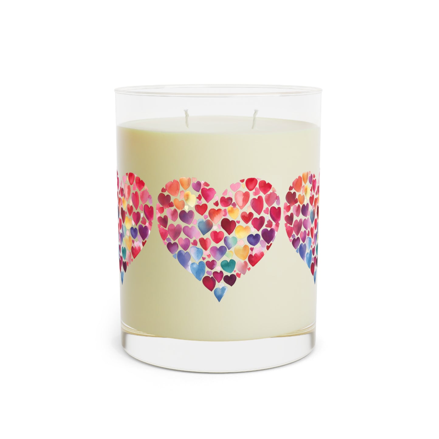 Heart of Hearts - Rainbow - Watercolor - Scented Candle - 11oz