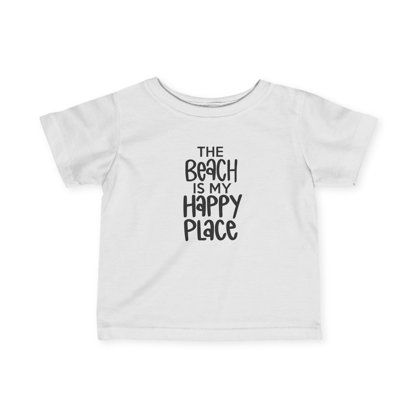 The Beach is My Happy Place - Infant Fine Jersey Tee