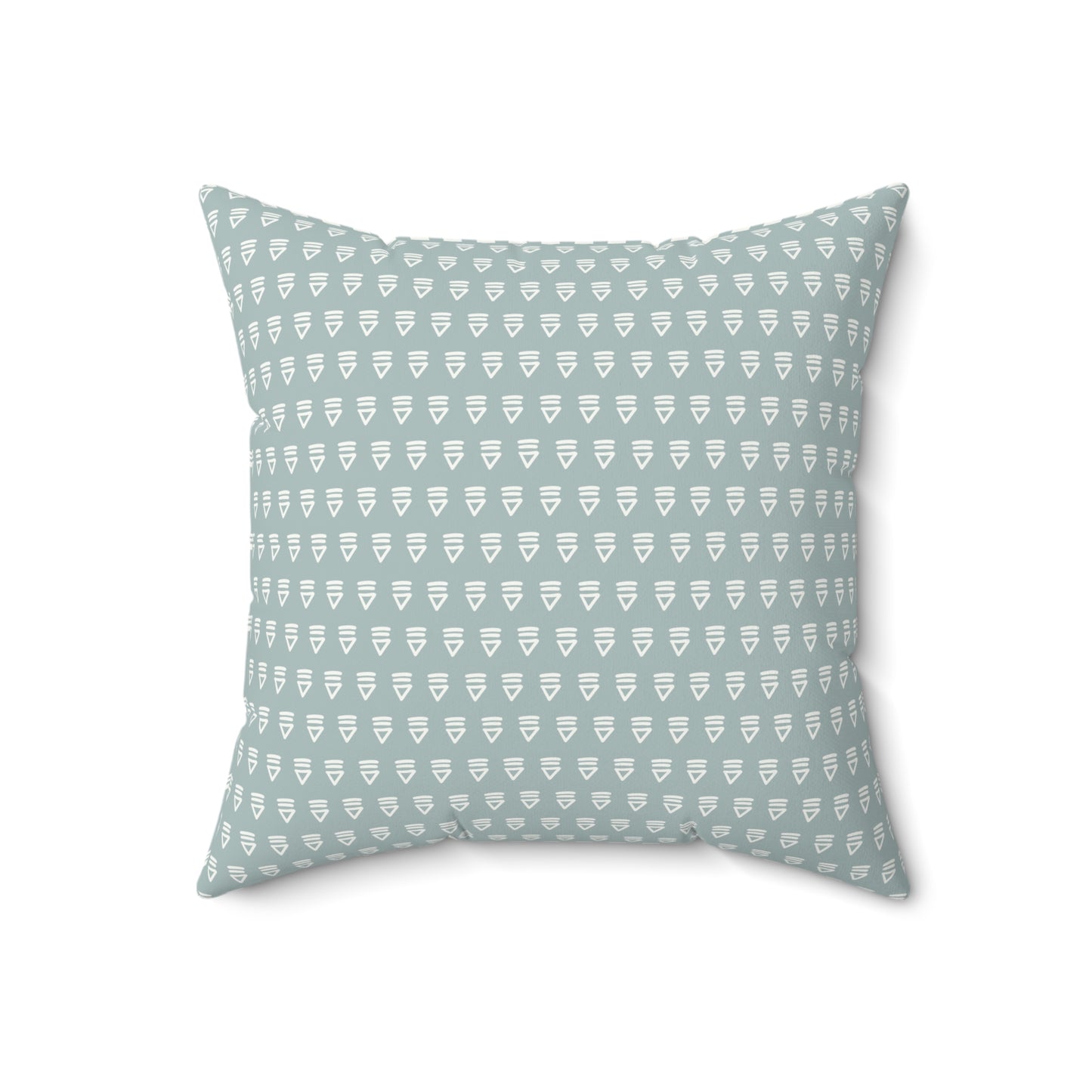 Boho Sage Pattern 4 - Faux Suede Square Pillow