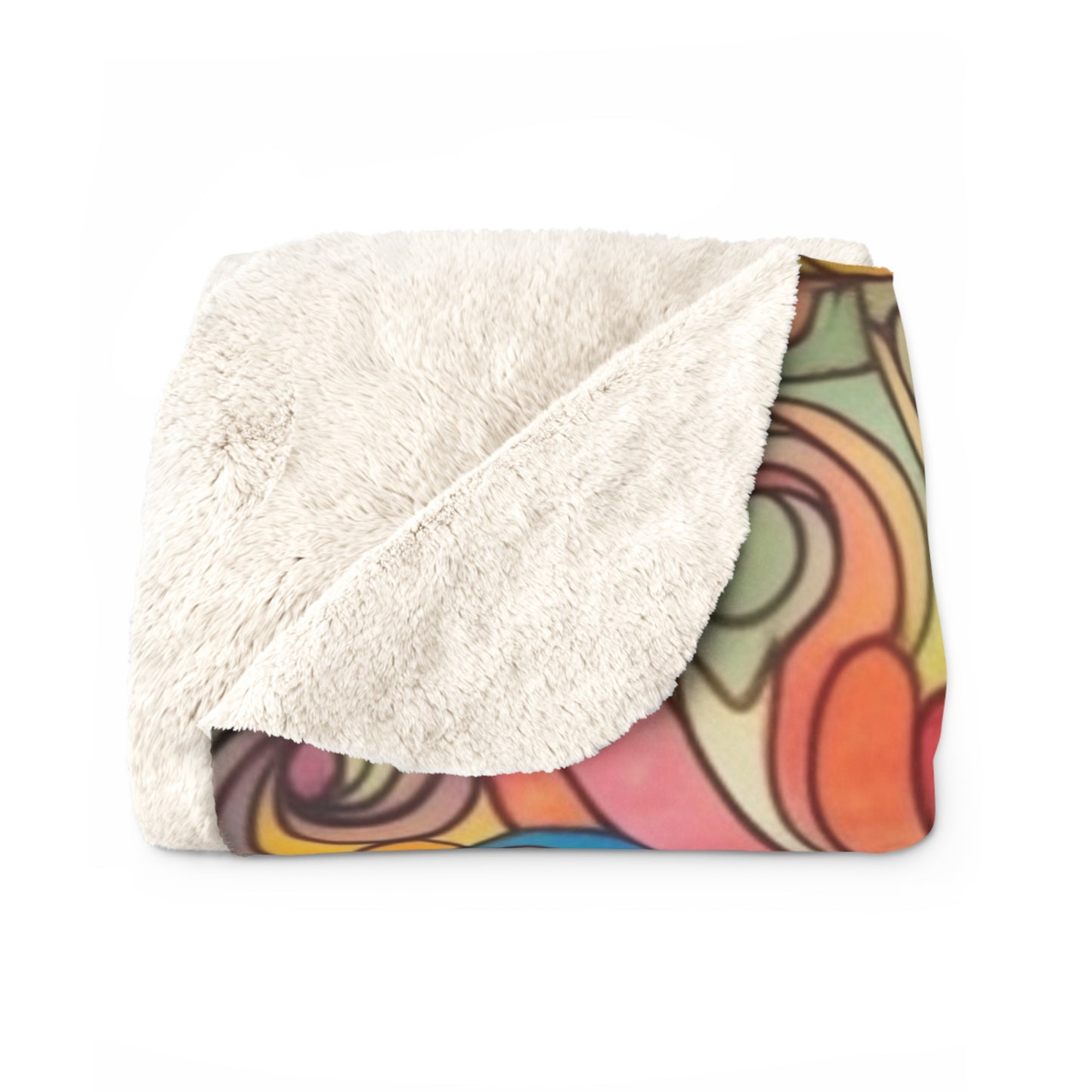 Beautiful, Cozy, Soft - Amazing Watercolor PSY12 - Sherpa Fleece Blanket