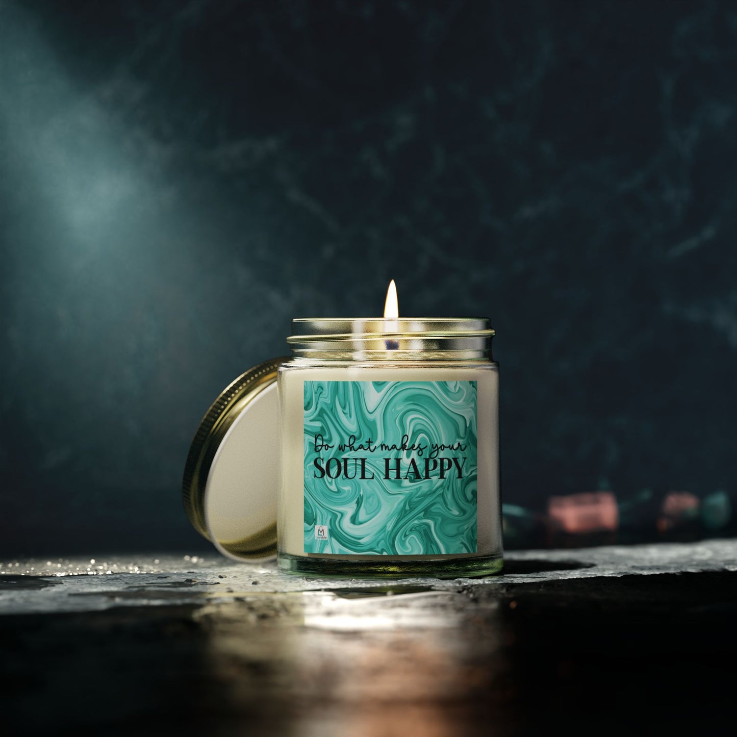 Do What Makes Your Soul Happy - Motivational Scented Candle - Coconut Apricot Wax (4oz, 9oz)