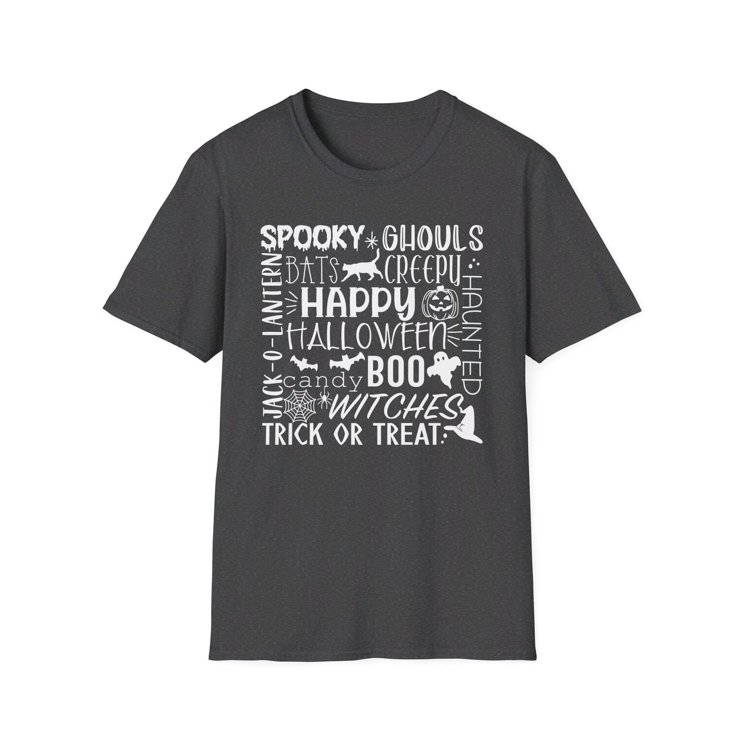 Halloween - Trick or Treat - Boo - Ghost - Pumpkin - Candy - Unisex Softstyle T-Shirt