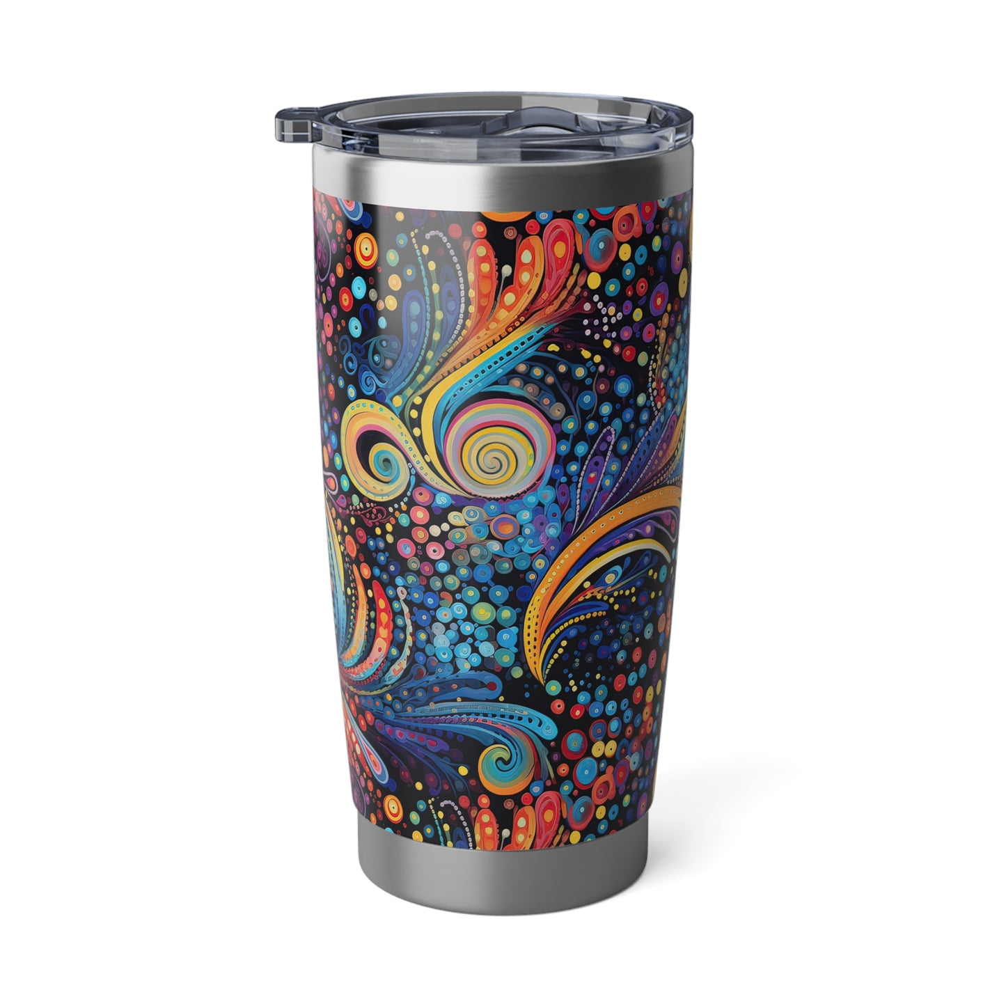 Colorful Psychedelic Swirls 1.3 - Vagabond 20oz Tumbler - Stainless Steel - Double Wall