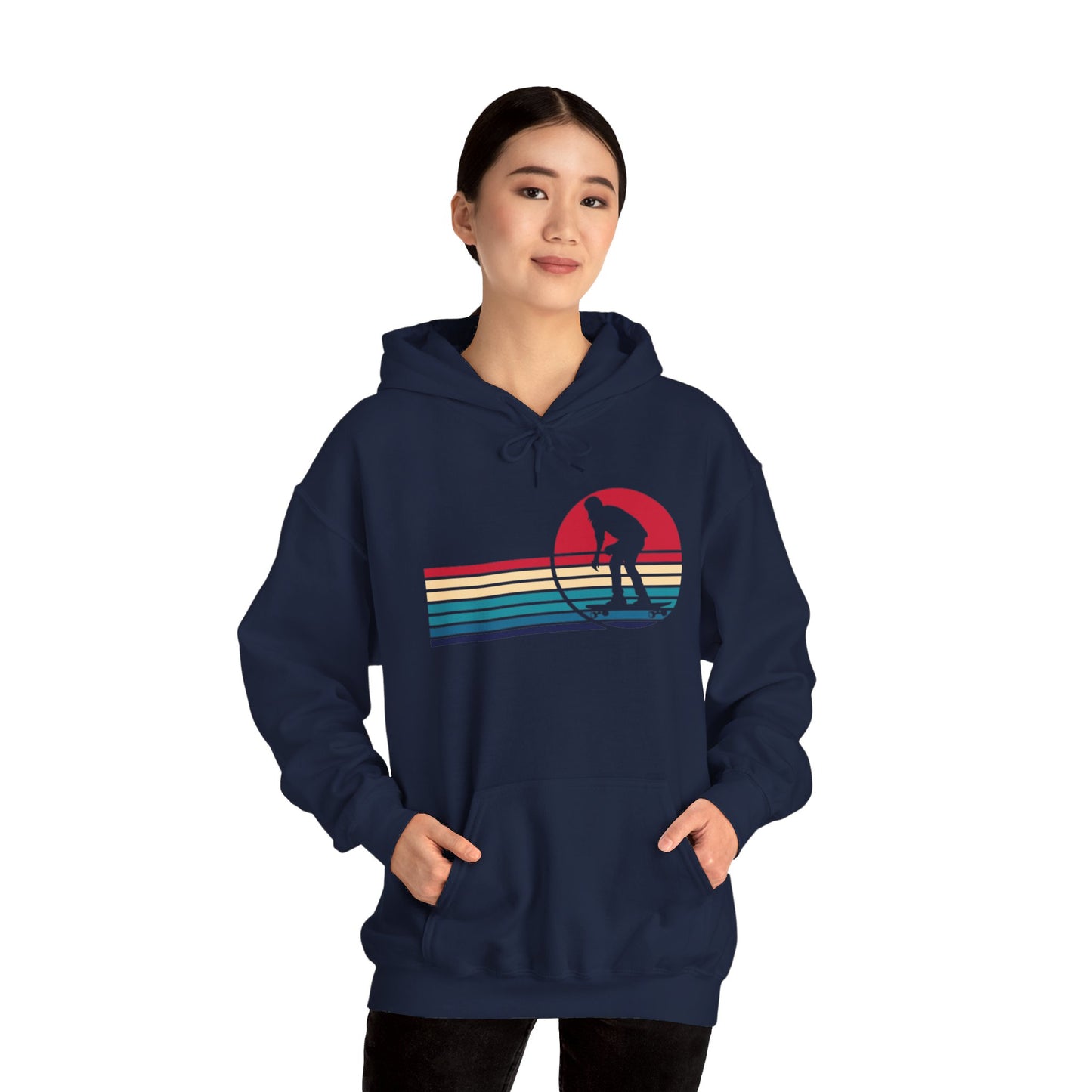 Unisex Heavy Blend Hooded Sweatshirt - Skateboarding Vintage