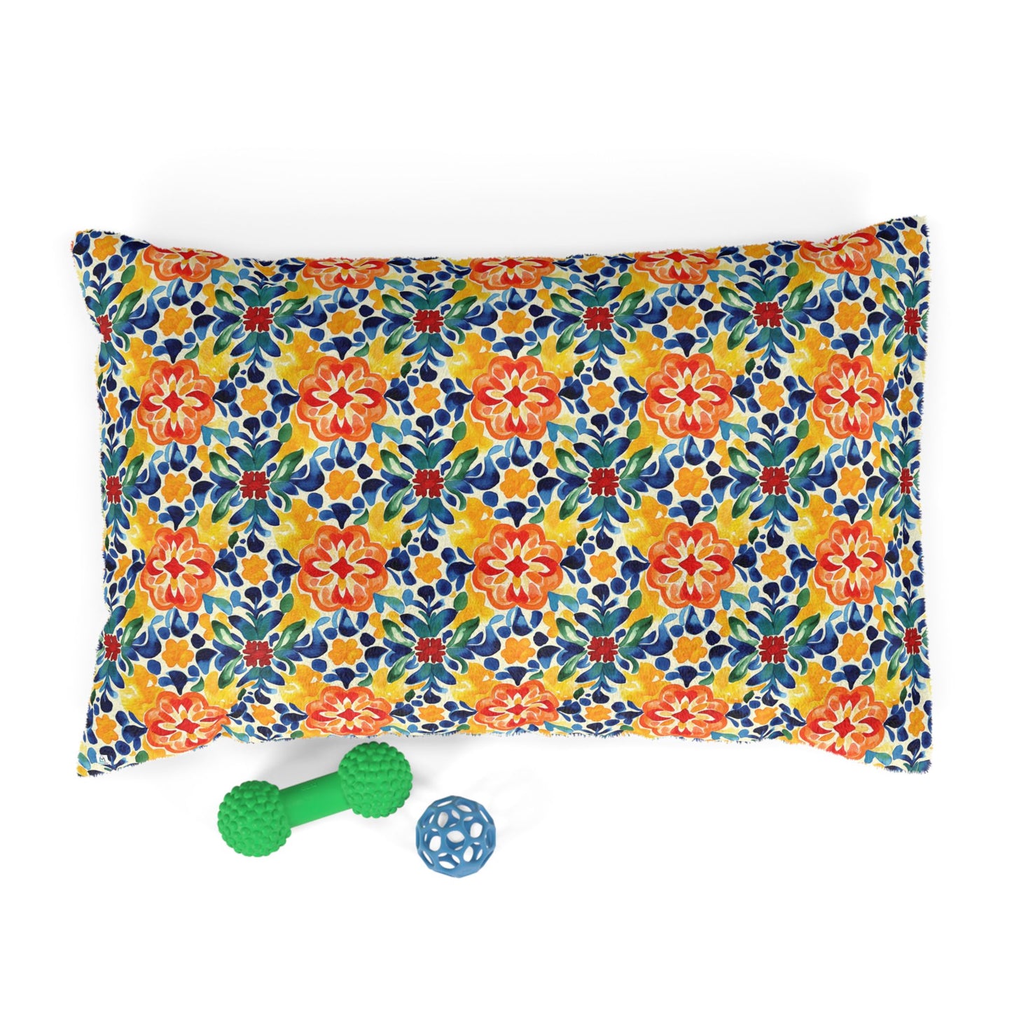 Bright Colorful Floral Pet Bed - Cozy Comfort for Your Furry Friend