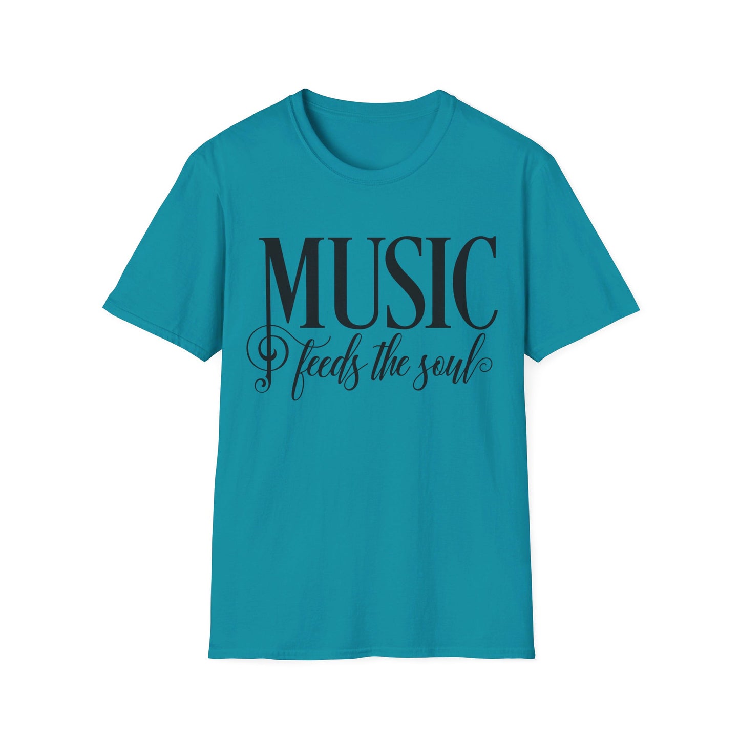 MUSIC Feeds the Soul - Unisex Softstyle T-Shirt