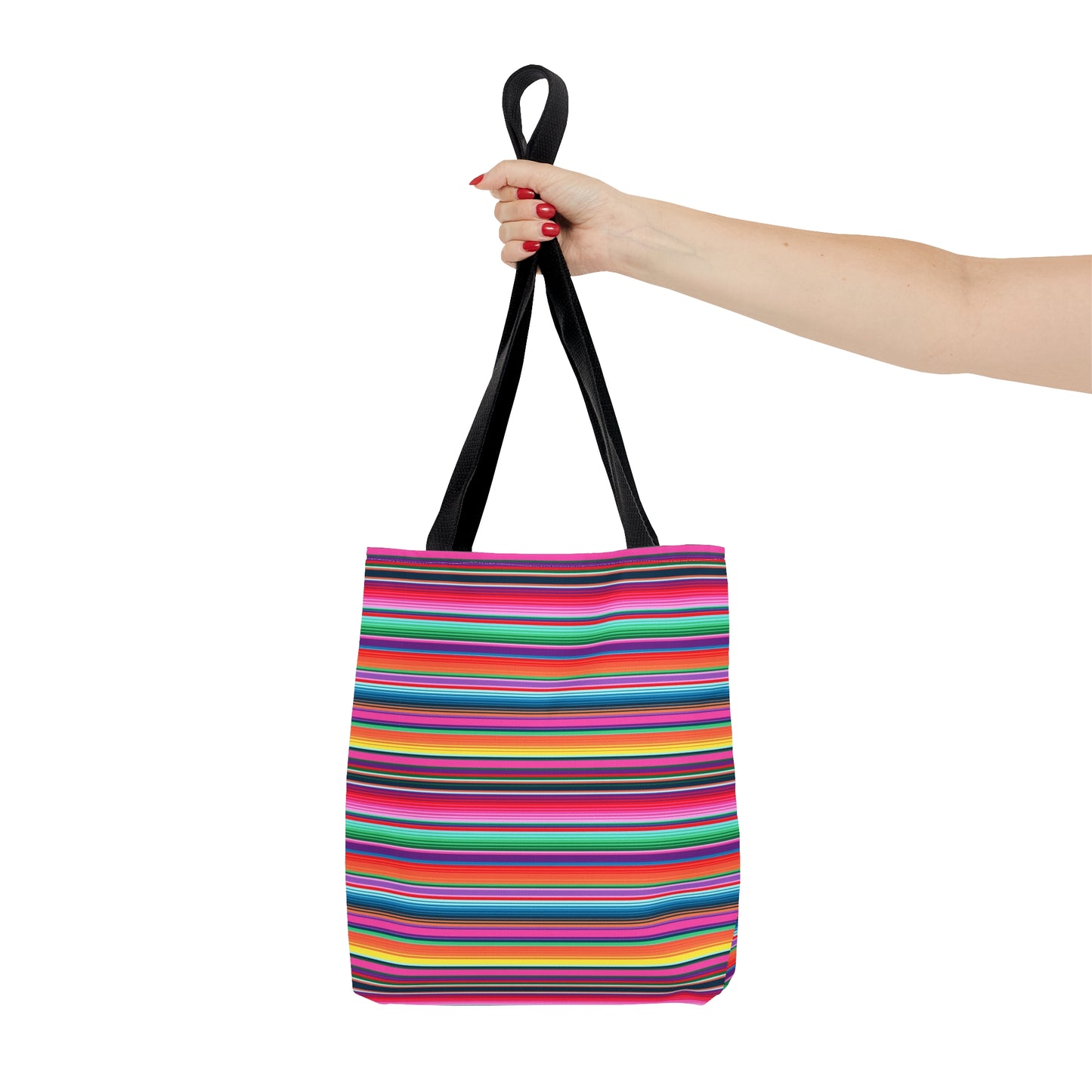 Multicolor Striped 7 - Practical, high-quality Tote Bag