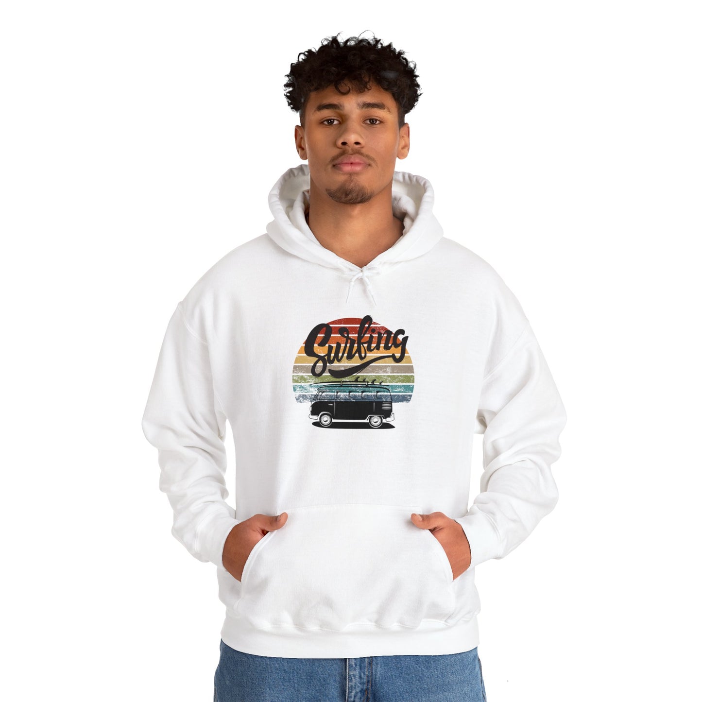 Unisex Heavy Blend Hooded Sweatshirt - Surfing