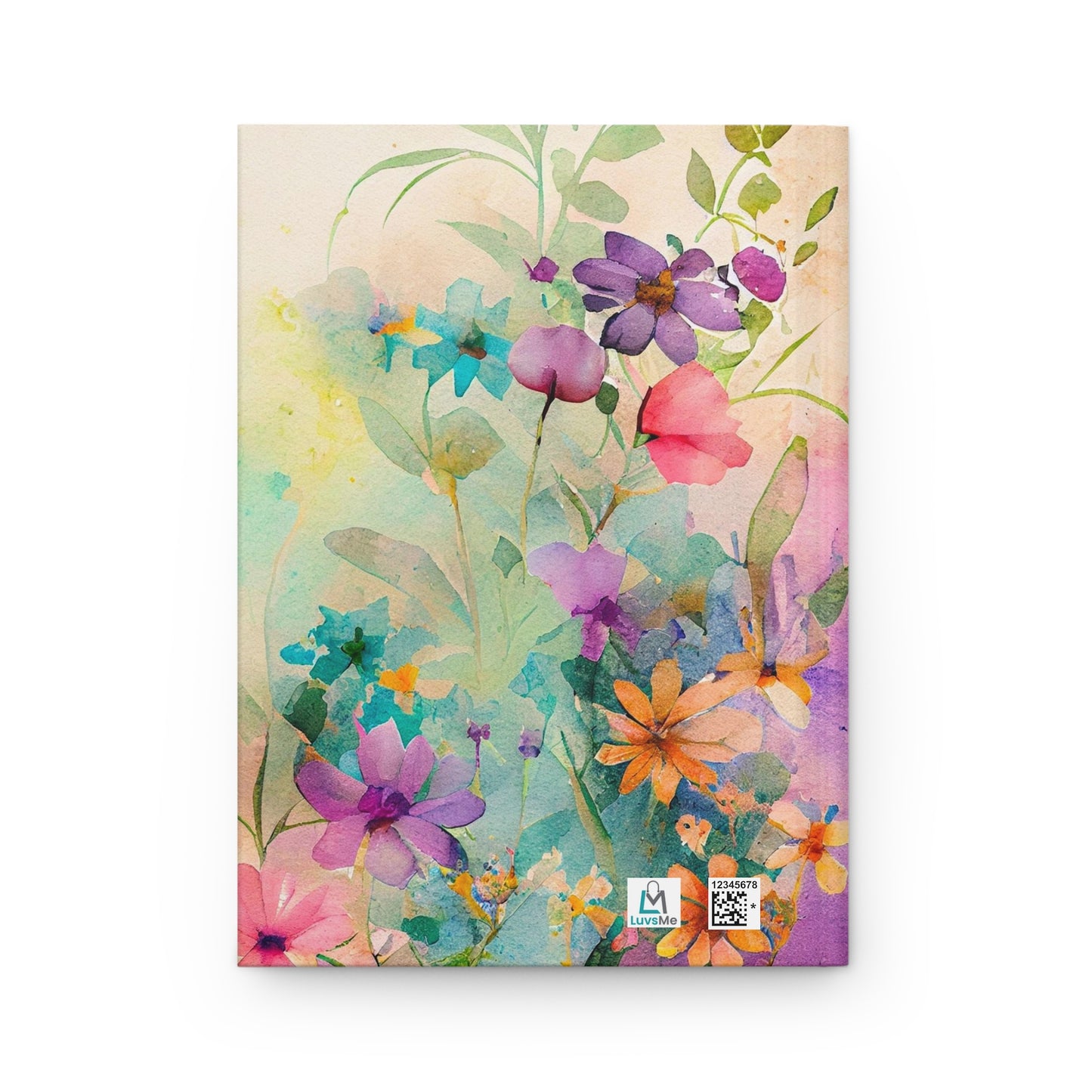 Watercolor Floral - Hardcover Lined Journal Matte