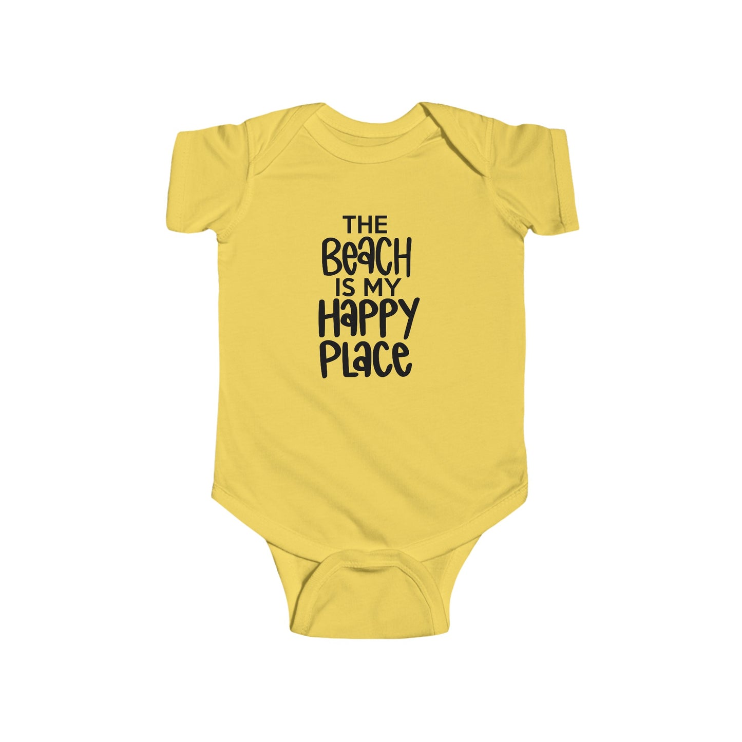 The Beach is my Happy Place - Infant Fine Jersey Bodysuit