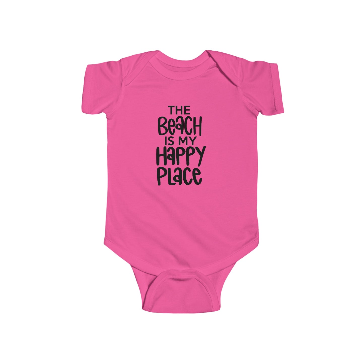The Beach is my Happy Place - Infant Fine Jersey Bodysuit
