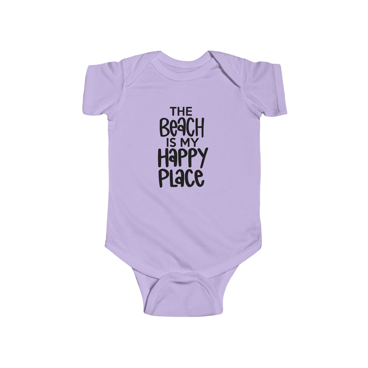 The Beach is my Happy Place - Infant Fine Jersey Bodysuit