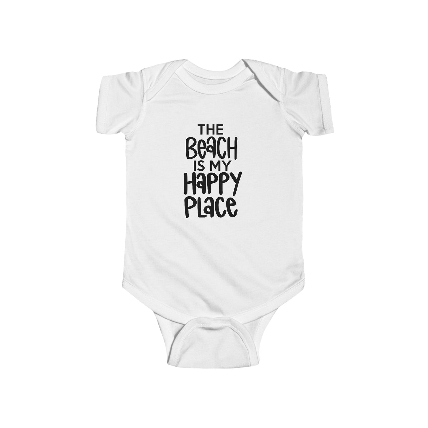 The Beach is my Happy Place - Infant Fine Jersey Bodysuit