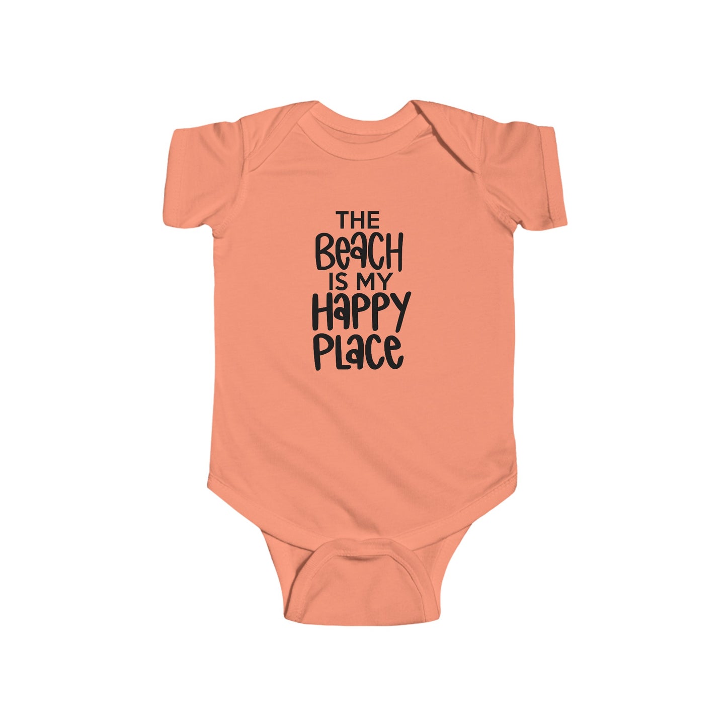 The Beach is my Happy Place - Infant Fine Jersey Bodysuit