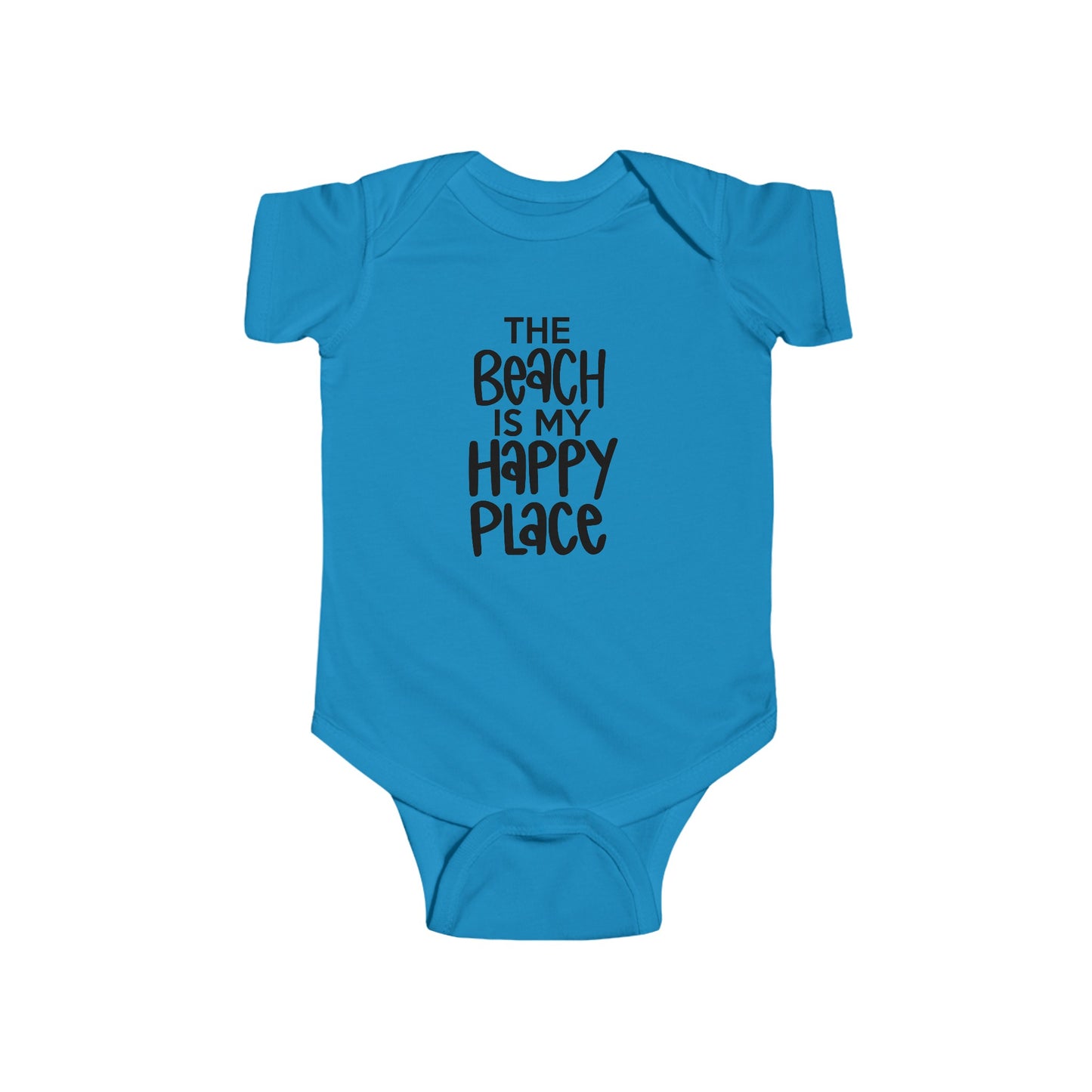 The Beach is my Happy Place - Infant Fine Jersey Bodysuit