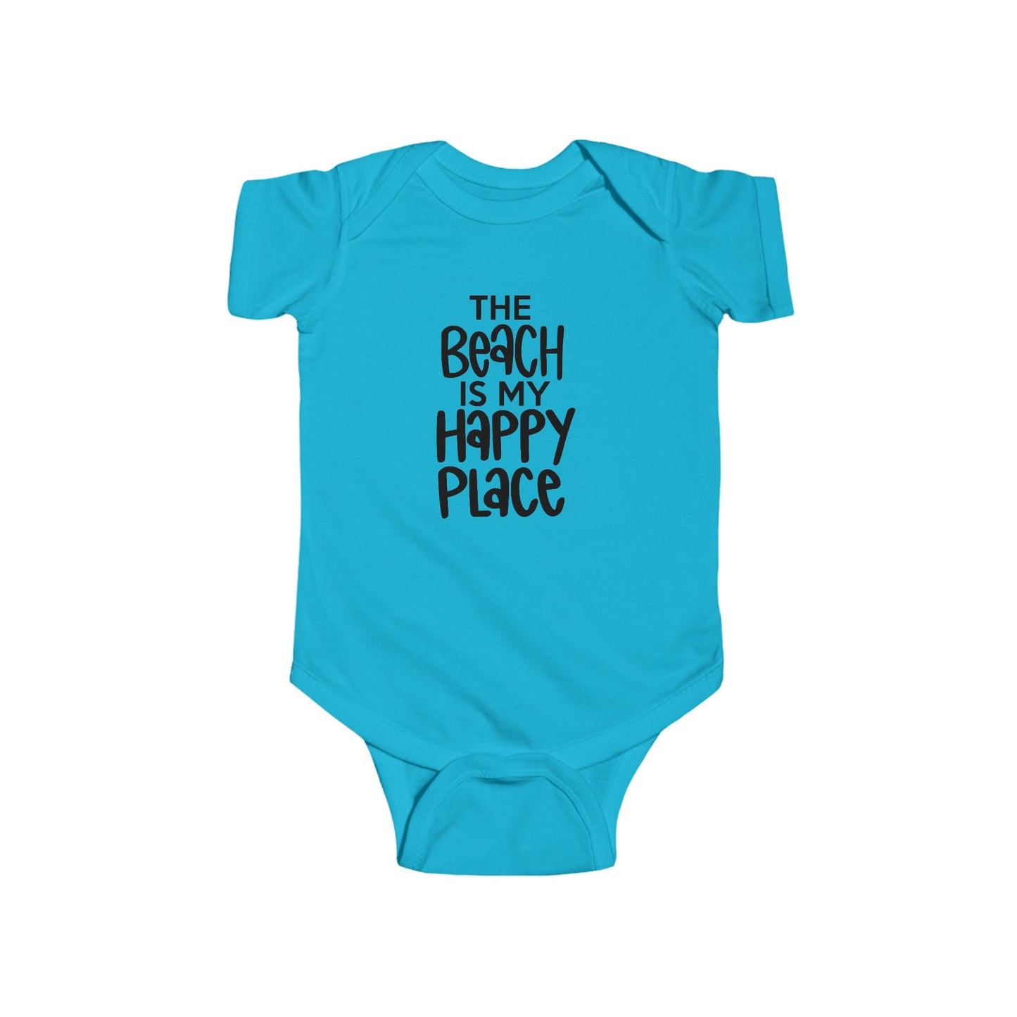 The Beach is my Happy Place - Infant Fine Jersey Bodysuit