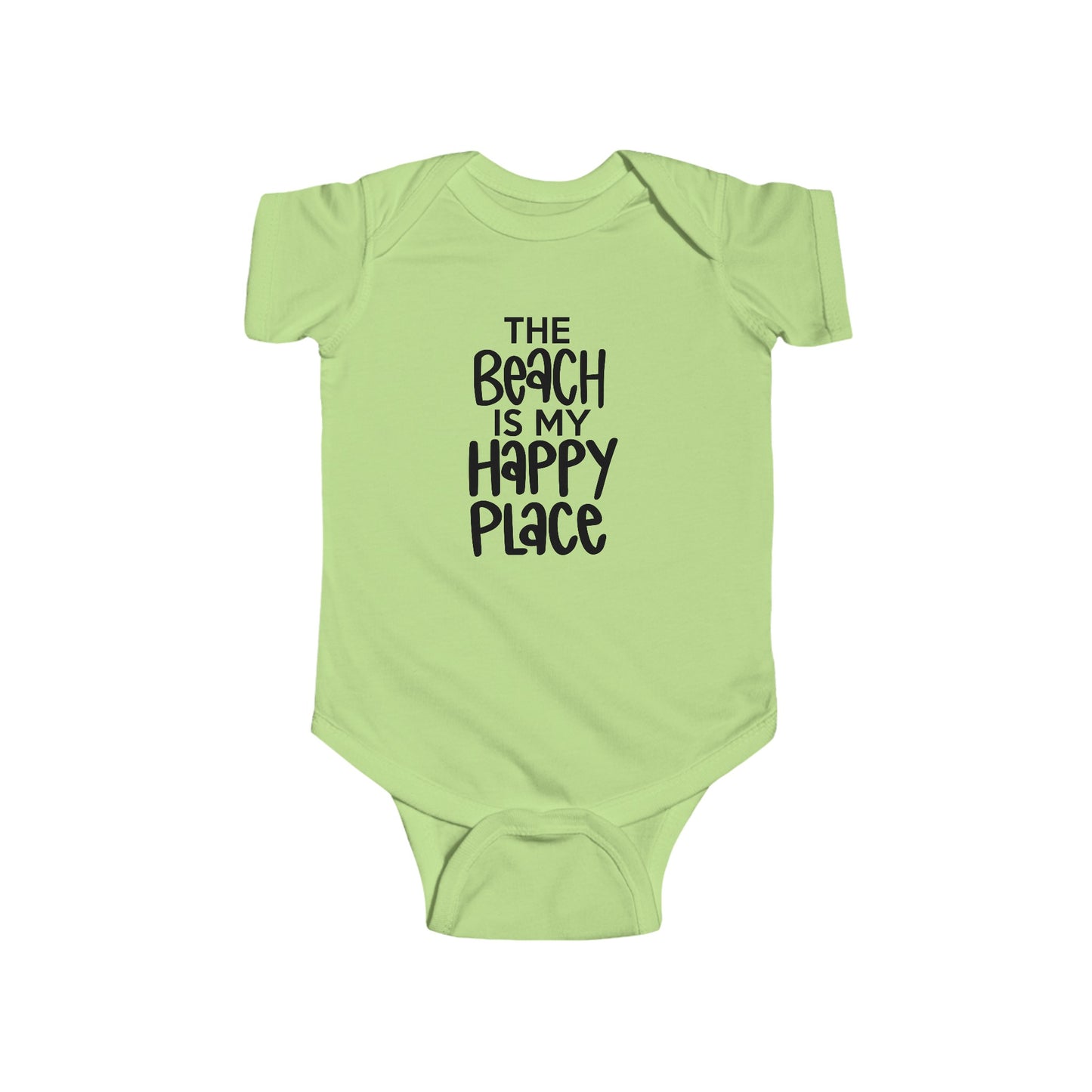 The Beach is my Happy Place - Infant Fine Jersey Bodysuit