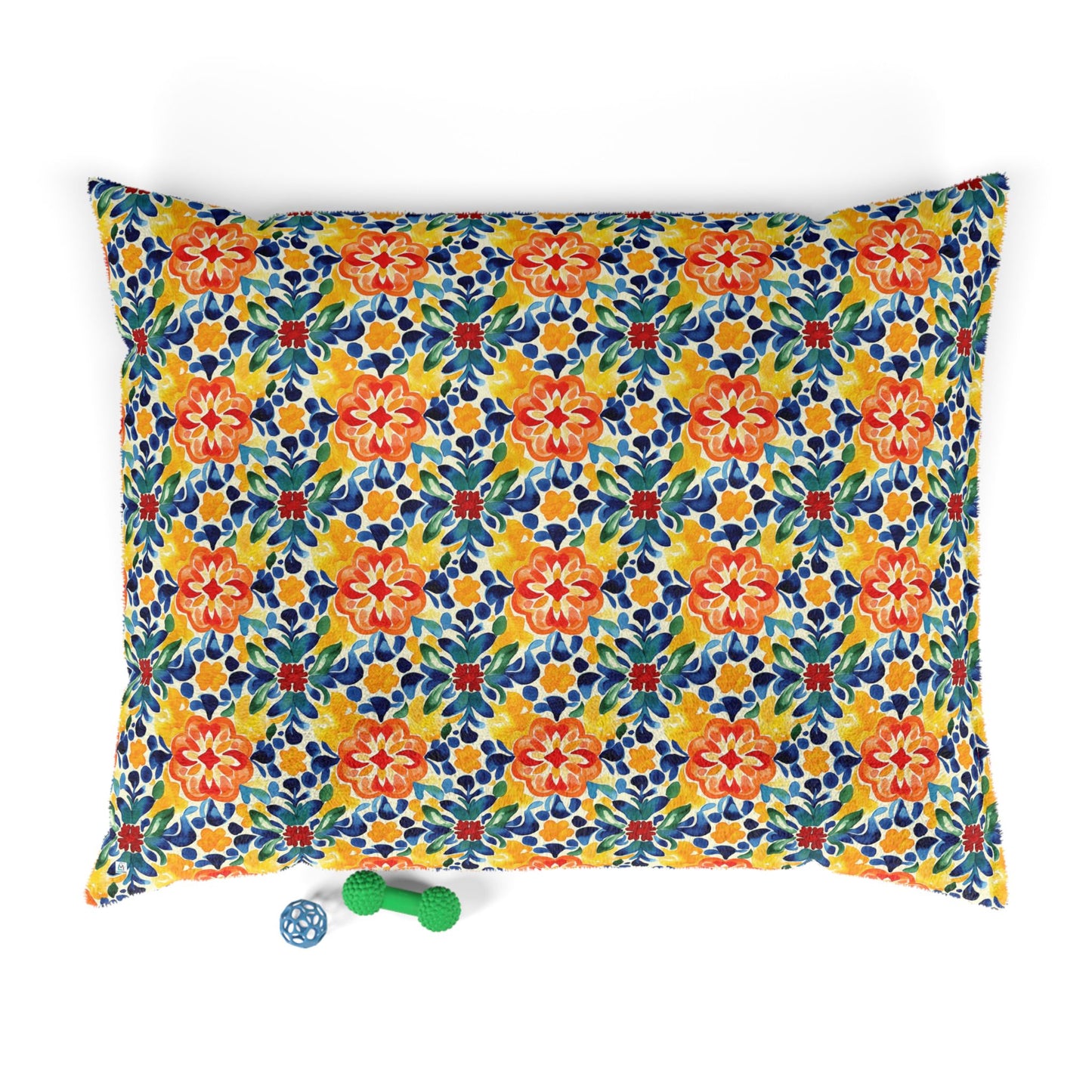 Bright Colorful Floral Pet Bed - Cozy Comfort for Your Furry Friend