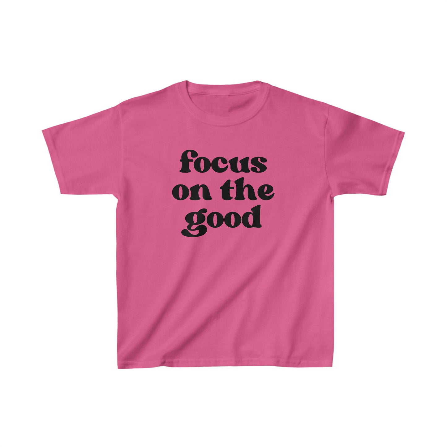 Focus on the Good - Inspirational - Motivational - Kids Heavy Cotton Tee