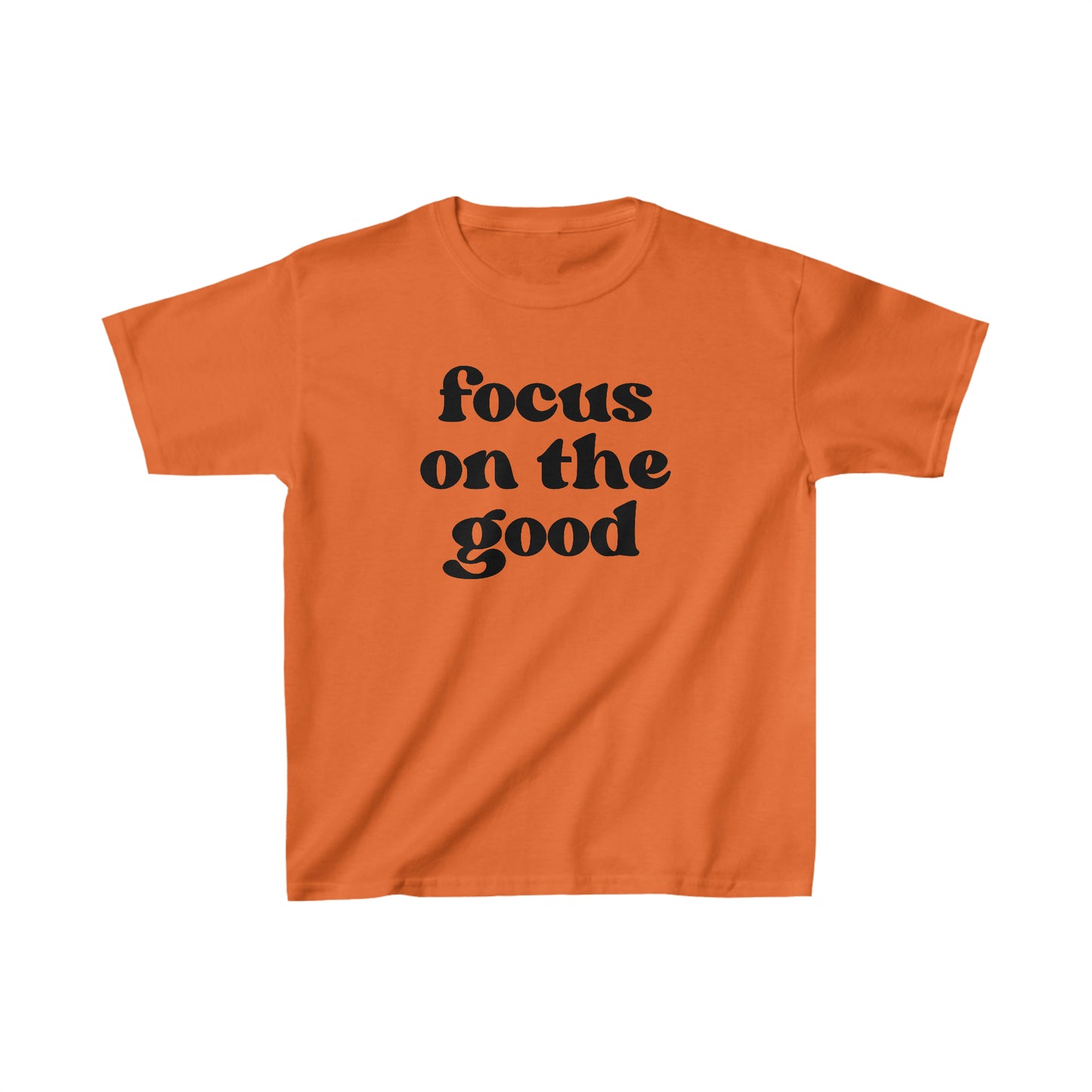 Focus on the Good - Inspirational - Motivational - Kids Heavy Cotton Tee
