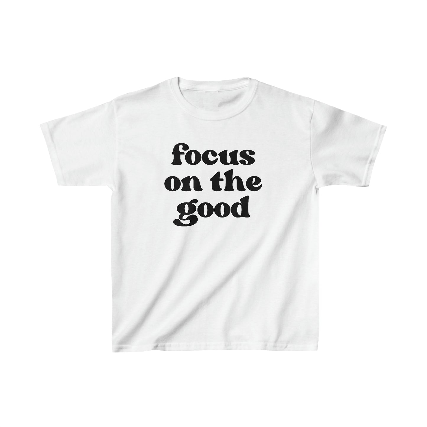 Focus on the Good - Inspirational - Motivational - Kids Heavy Cotton Tee