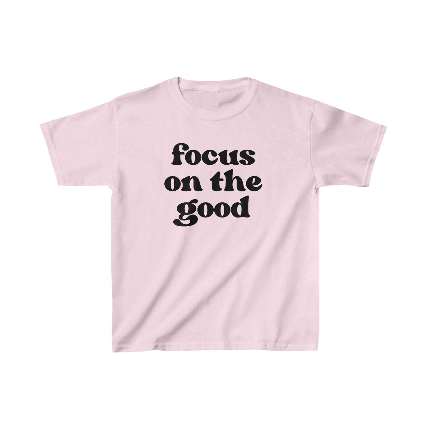 Focus on the Good - Inspirational - Motivational - Kids Heavy Cotton Tee