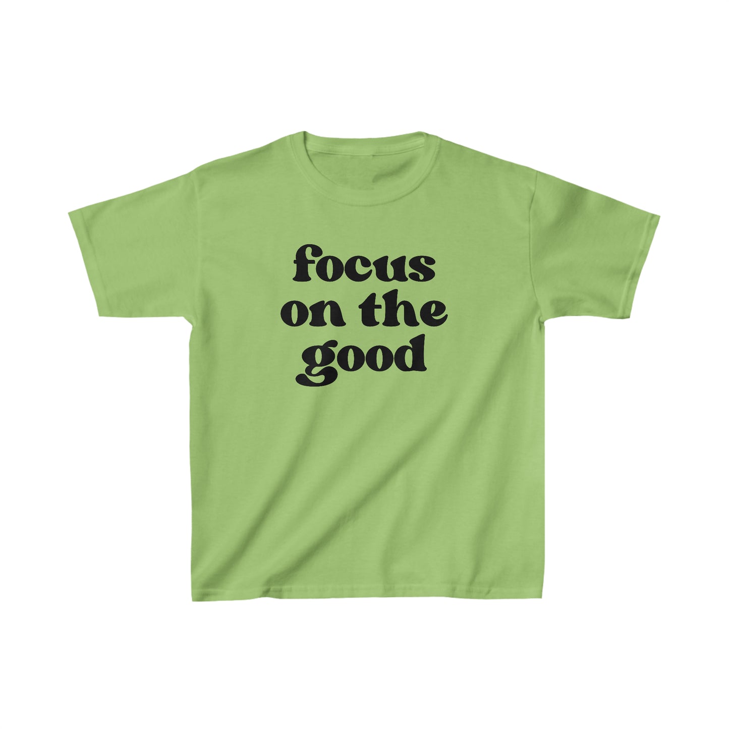 Focus on the Good - Inspirational - Motivational - Kids Heavy Cotton Tee