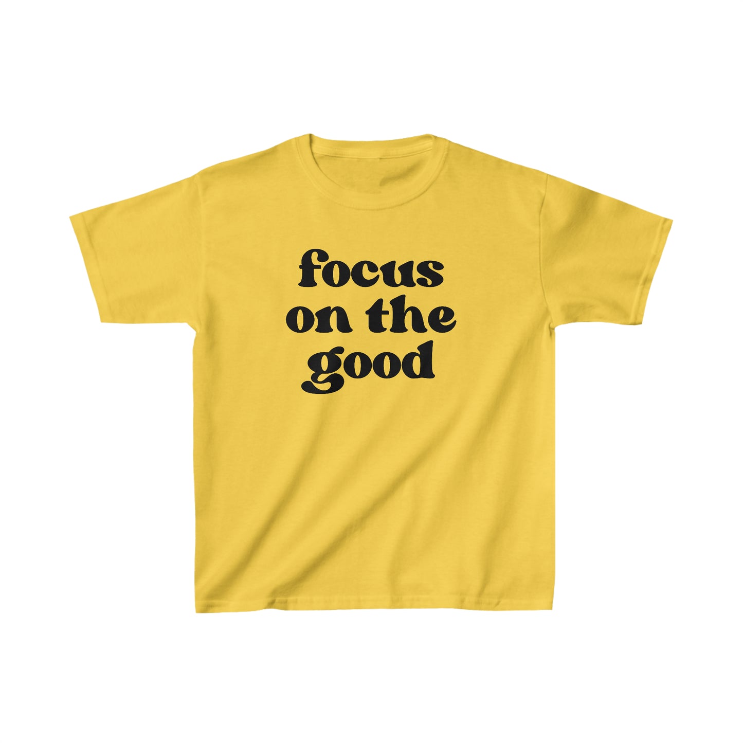Focus on the Good - Inspirational - Motivational - Kids Heavy Cotton Tee