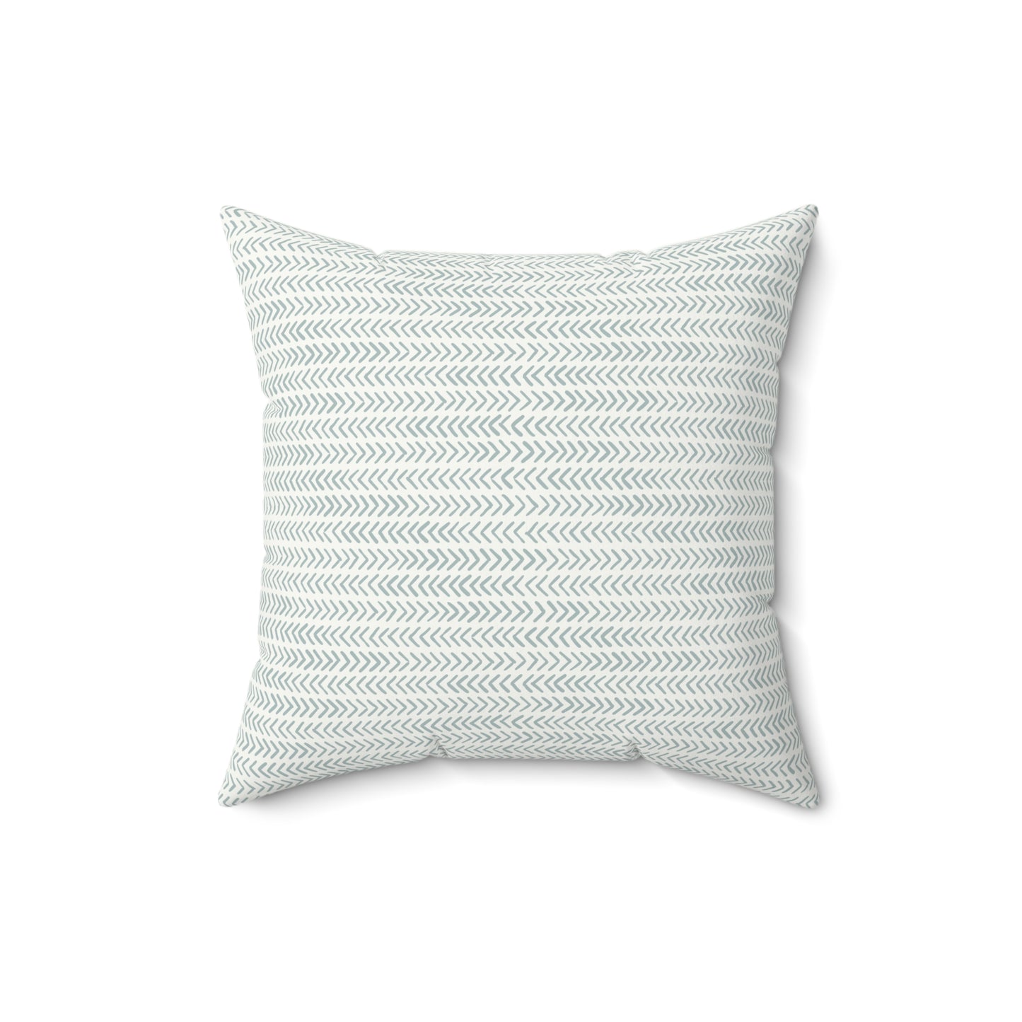Boho Sage Pattern 10 - Faux Suede Square Pillow