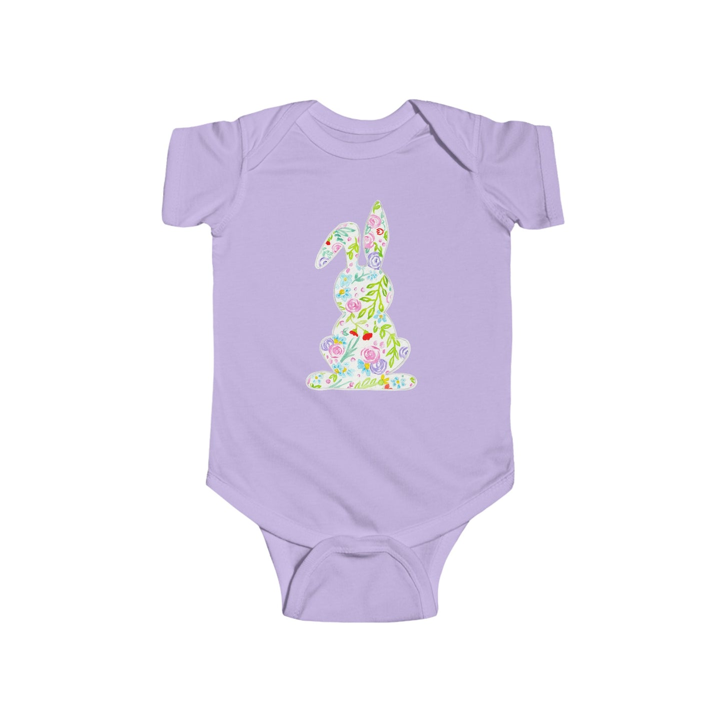 Watercolor Doodle Bunny - Infant Fine Jersey Bodysuit