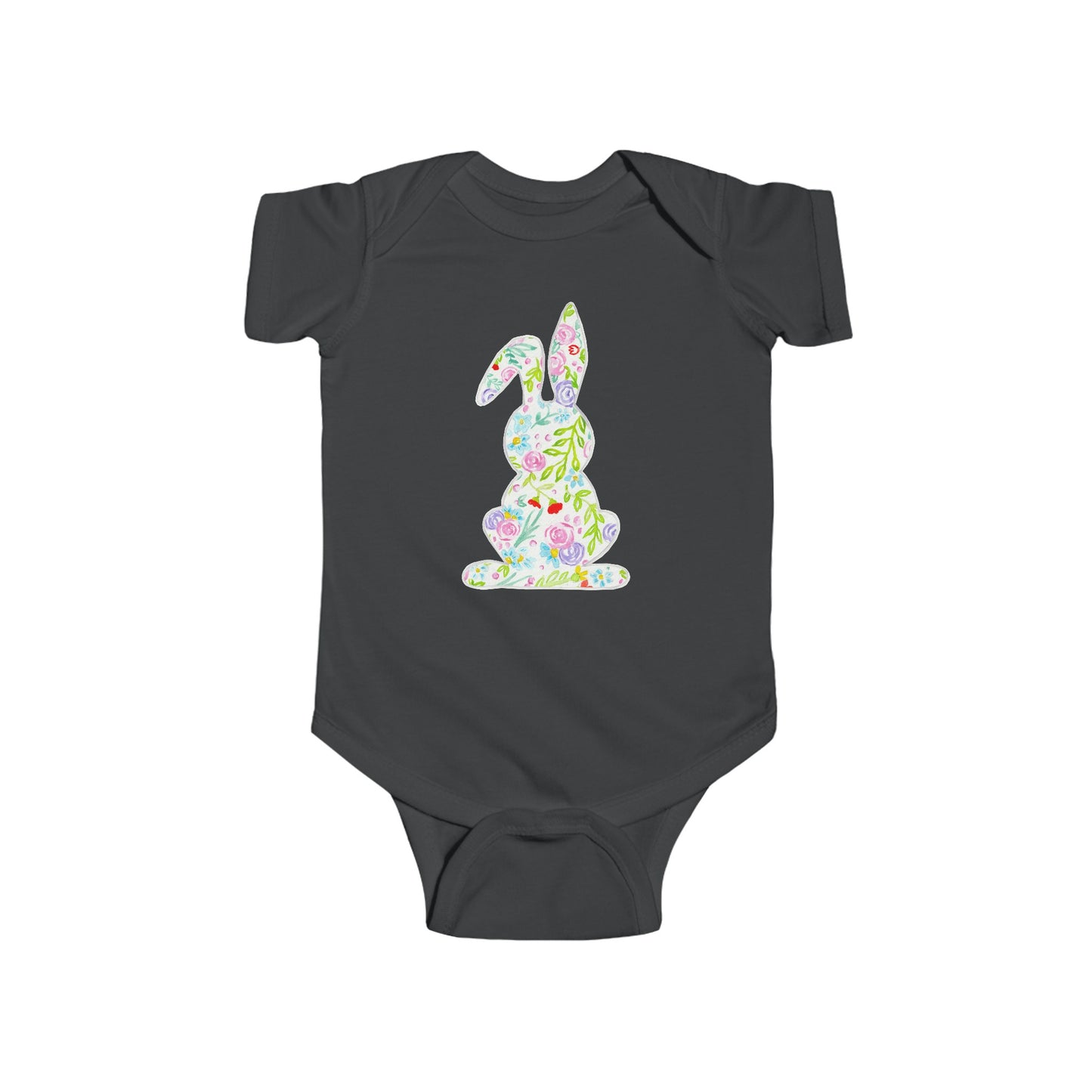 Watercolor Doodle Bunny - Infant Fine Jersey Bodysuit