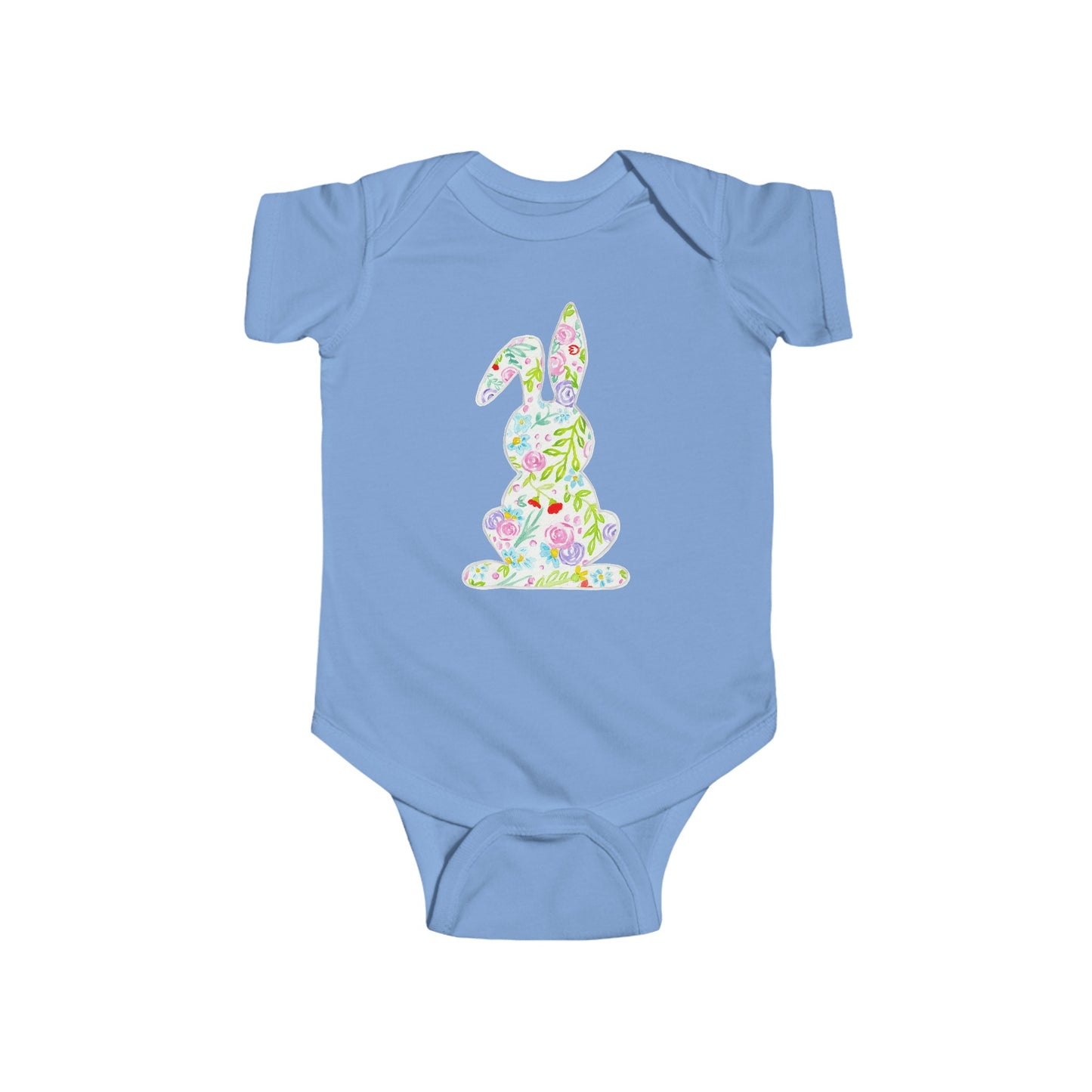 Watercolor Doodle Bunny - Infant Fine Jersey Bodysuit