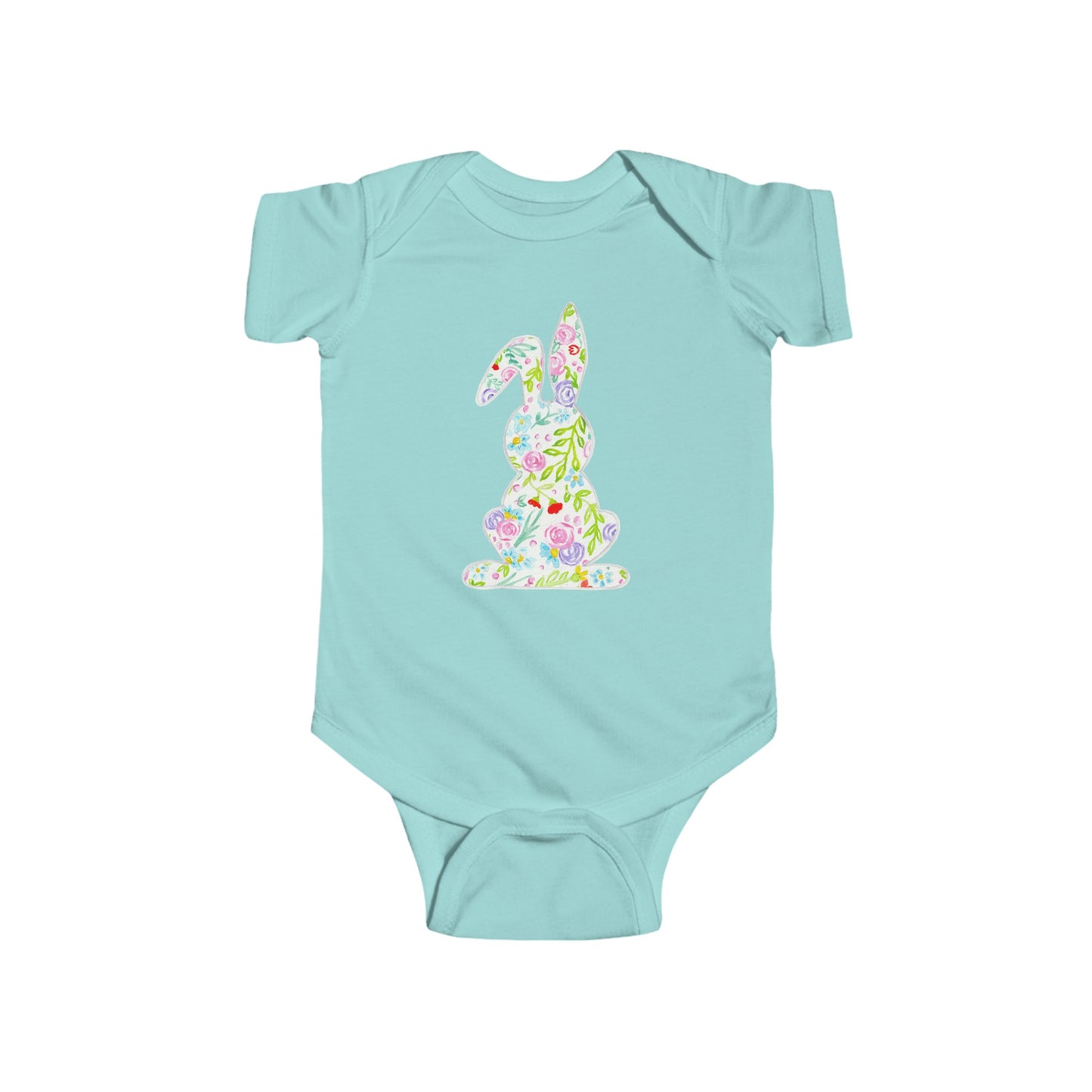 Watercolor Doodle Bunny - Infant Fine Jersey Bodysuit