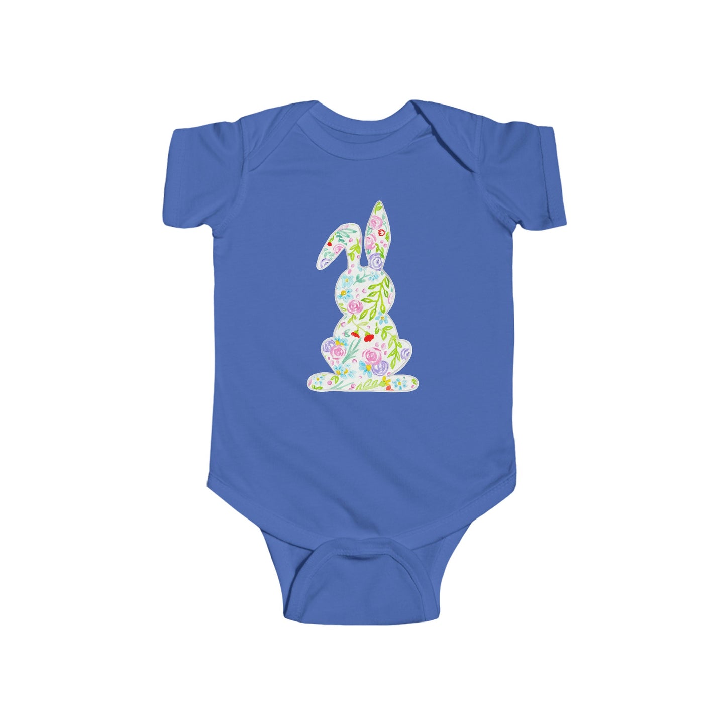 Watercolor Doodle Bunny - Infant Fine Jersey Bodysuit