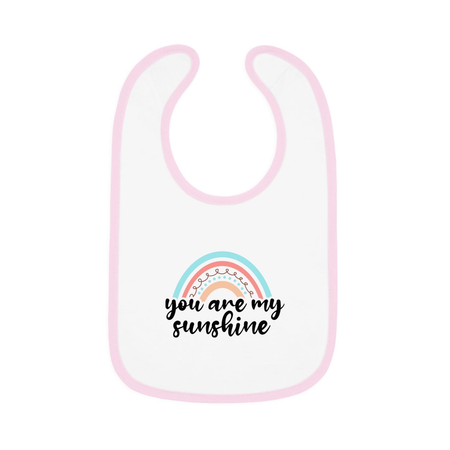 You Are My Sunshine - Baby Contrast Trim Jersey Bib