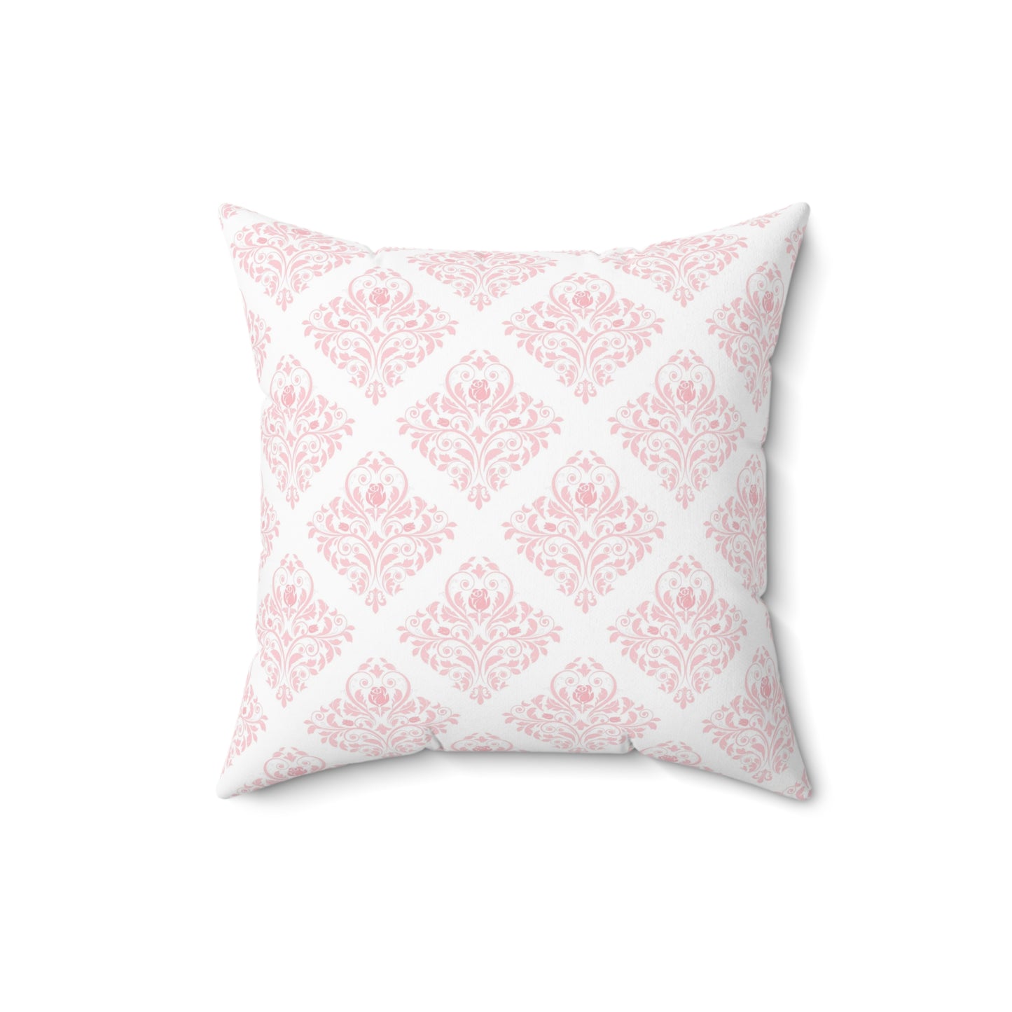 Pink Paris Pattern 10 - Faux Suede Square Pillow