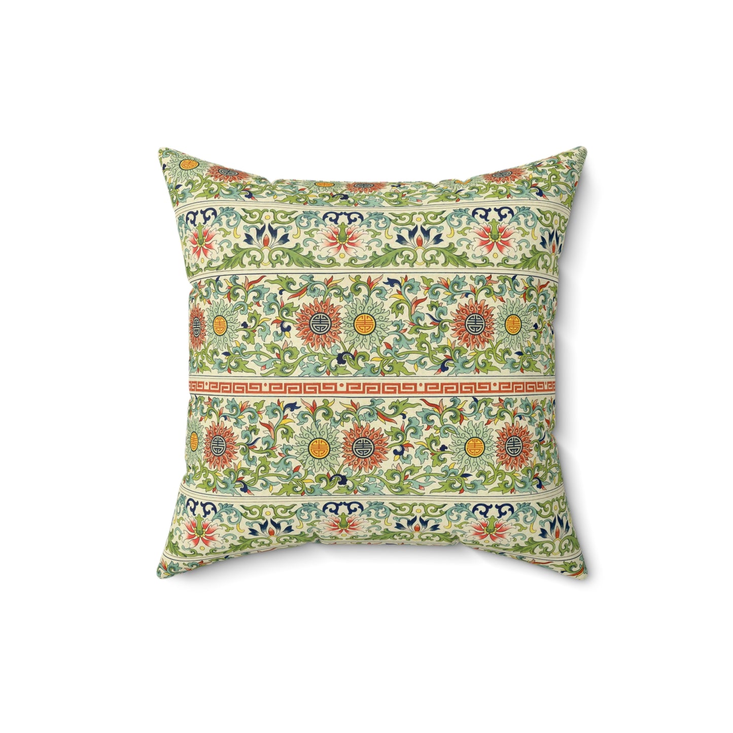 Boho Pattern 19 - Faux Suede Square Pillow