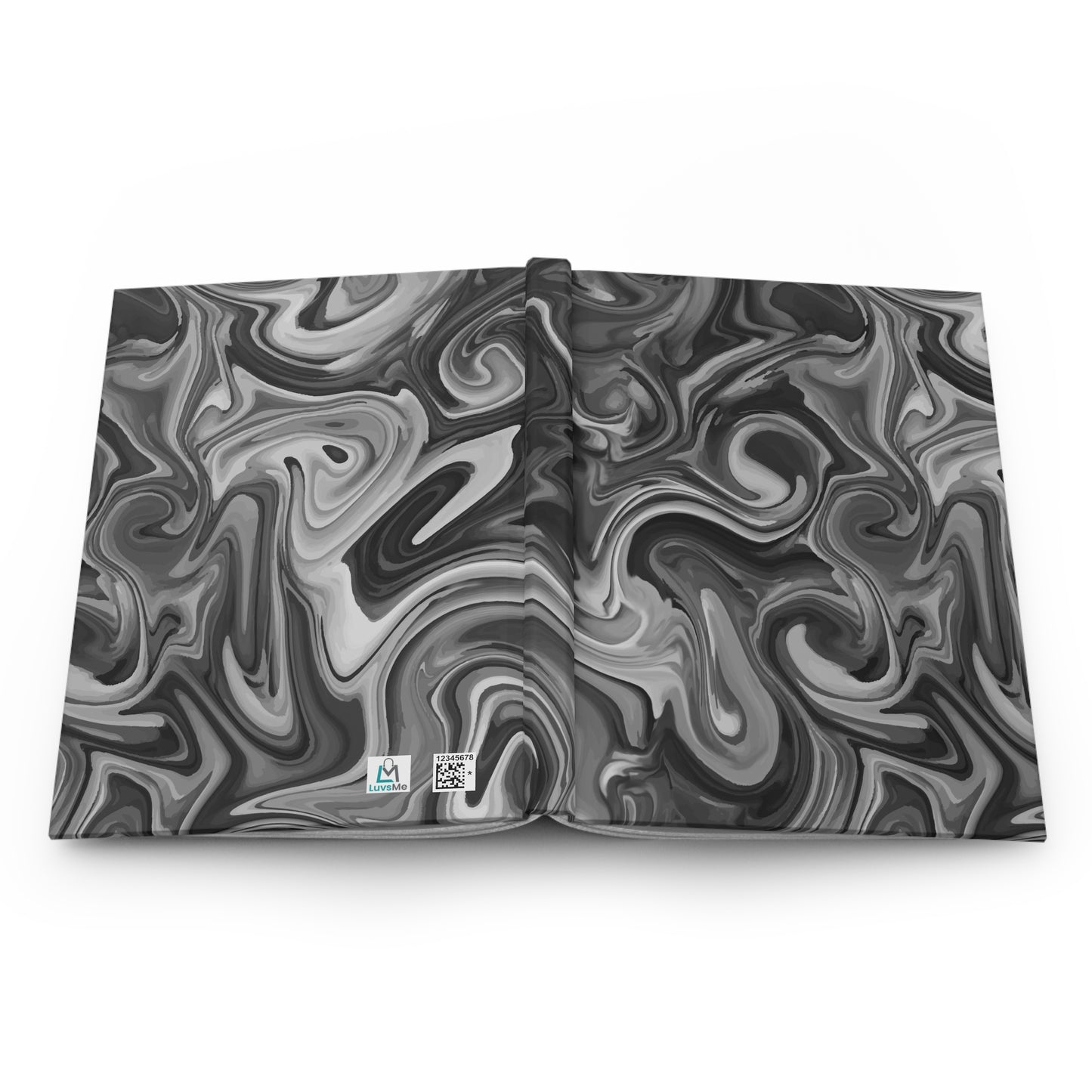 Black Marble - Hardcover Lined Journal Matte