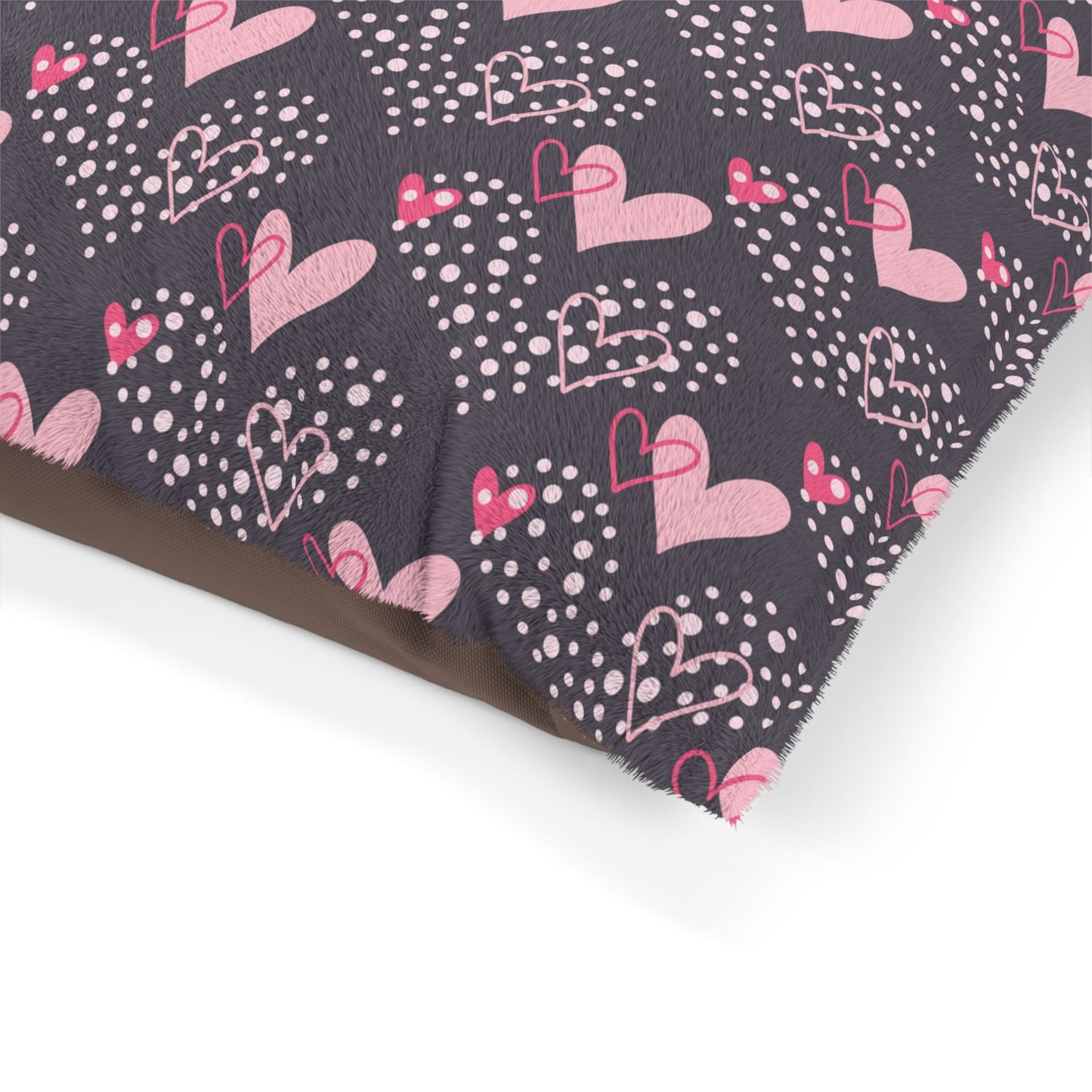 Cute Fun Heart Pattern Pet Bed - Cozy Comfort for Your Furry Friend