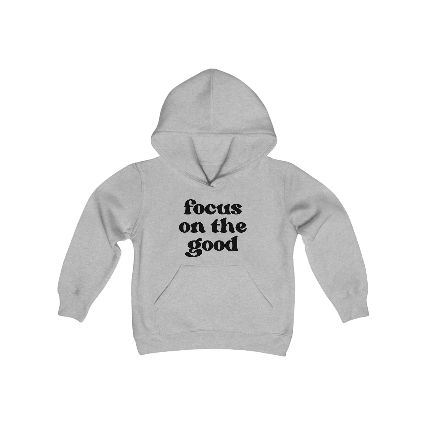 Focus on the Good - Self Acceptance - Inspire - Youth Heavy Blend Hooded Sweatshirt